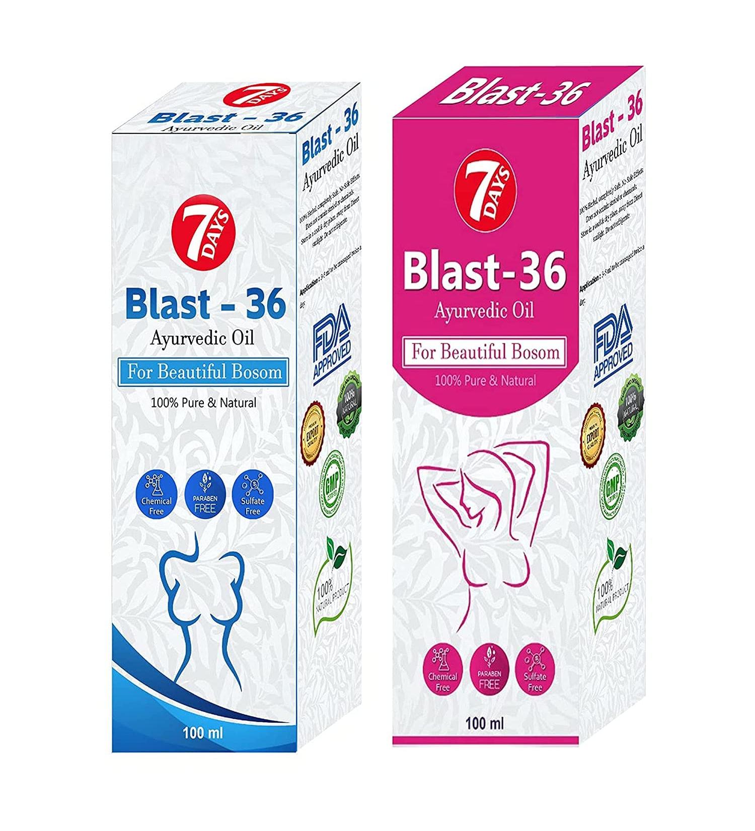 NSH Ayurvedic Blast 36 Boson Oil for Women (100 ml combo) - Buy Online on GoSupps.com