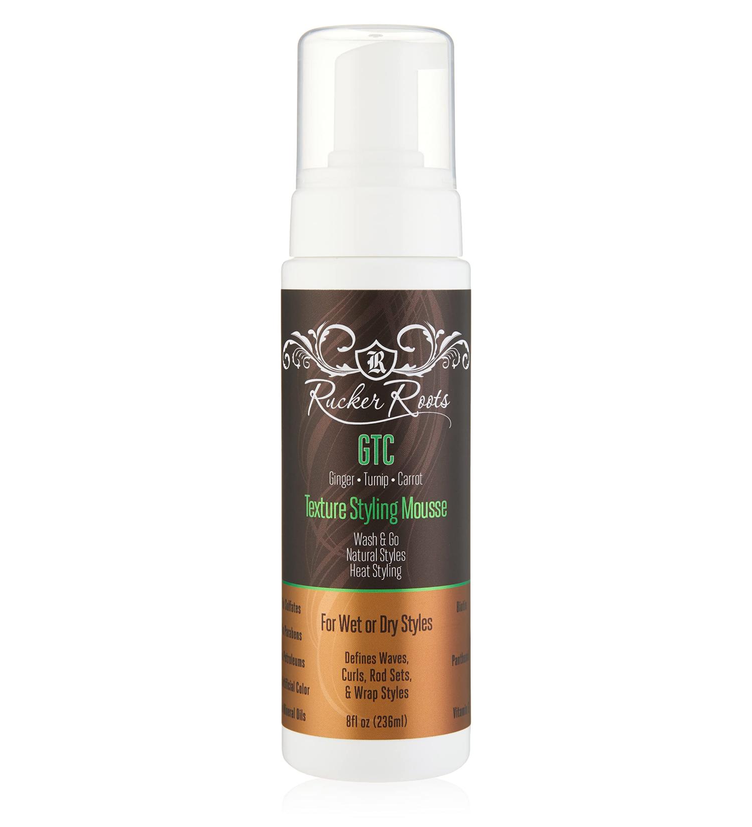 Rucker Roots Texture Styling Mousse - Perfect for Wash & Go Natural Styles Wet/Dry Styling & Heat Styling - International Shipping Available - Buy Online on GoSupps.com