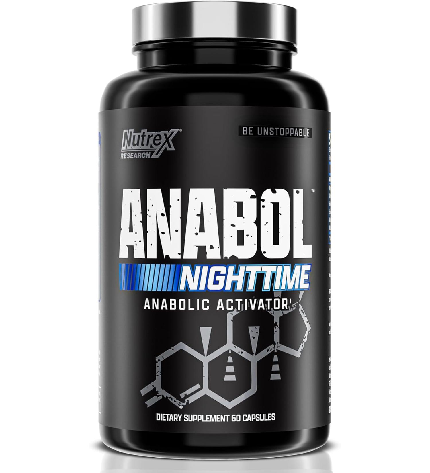 Anabol PM Muscle Builder & Sleep Aid | Anabolic Supplement with RIPFACTOR Epicatechin | Post Workout Recovery & Strength | 60 Pills - Buy Online on GoSupps.com