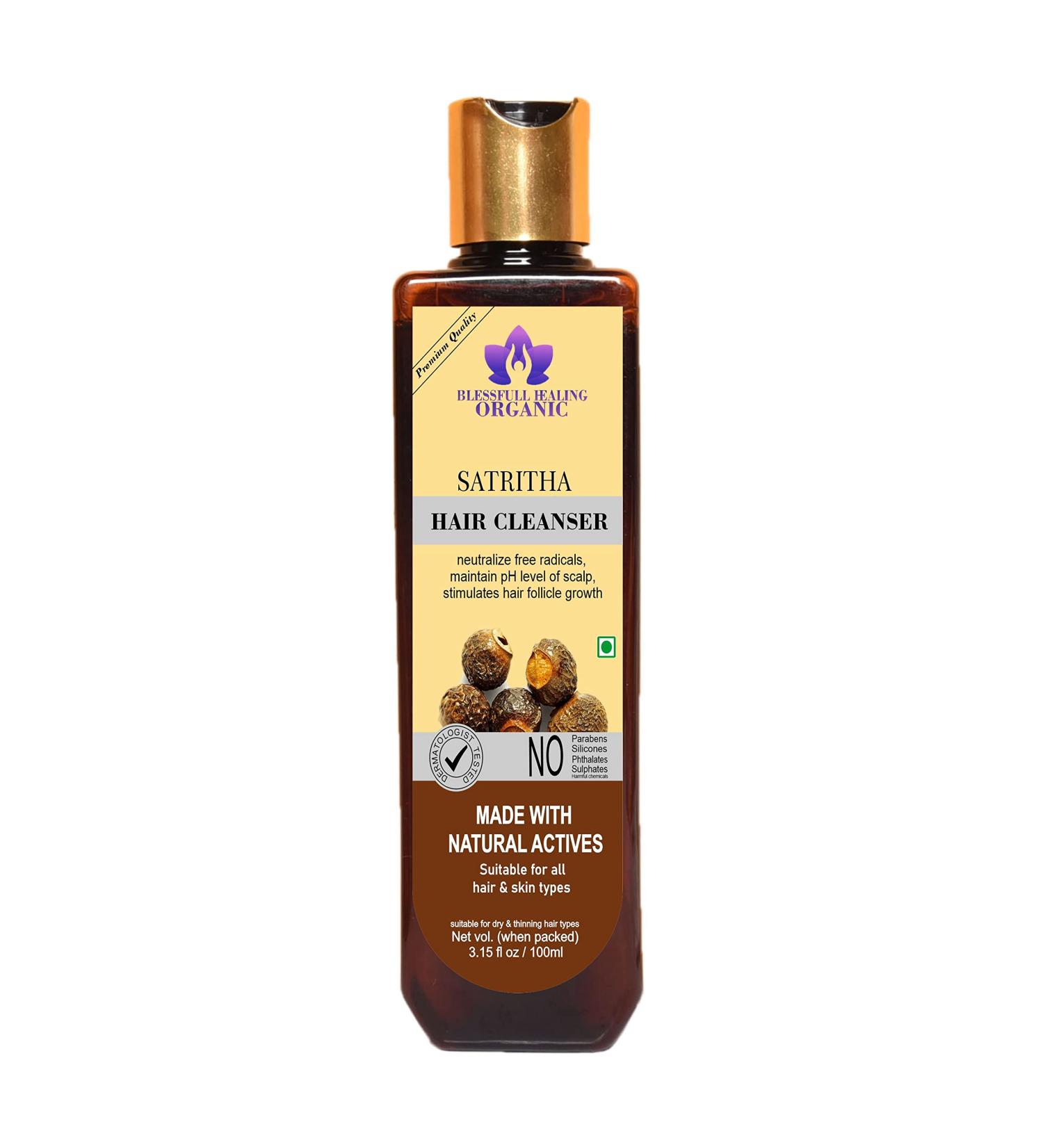 Blessfull Healing Organic Satrita Hair Cleanser | Shampoo 100 ML (Packing May Vary) - Buy Online on GoSupps.com