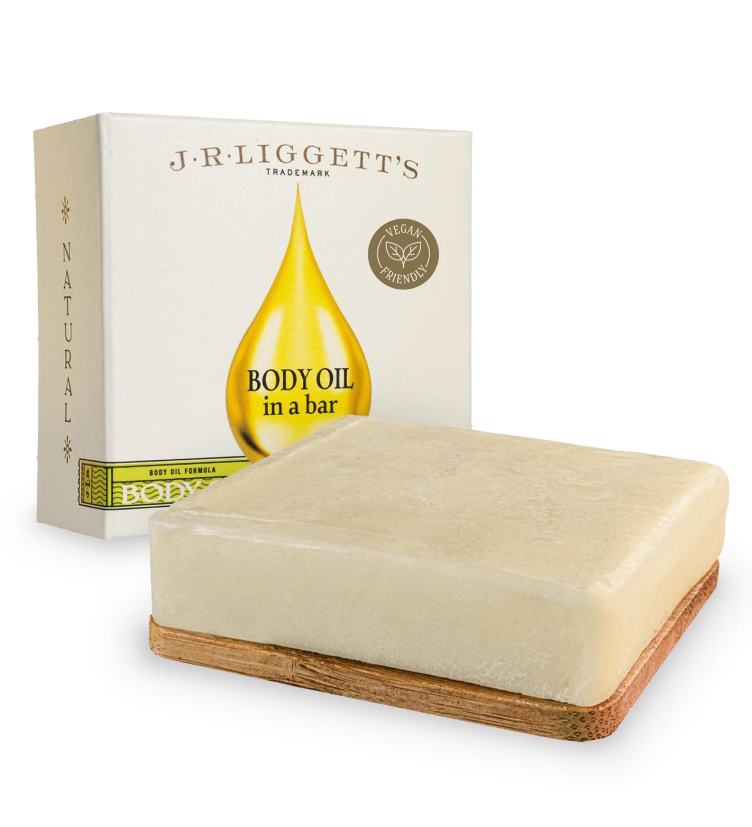 J.R.LIGGETT S Body Oil Bar with Bamboo Wafer All-Natural Plant-Based Solid Moisturizer for Face and Body Leaves Skin Soft and Smooth Non-Greasy Ideal For Dull and Dry Skin 1 Pack Pack of 1 - Buy Online on GoSupps.com