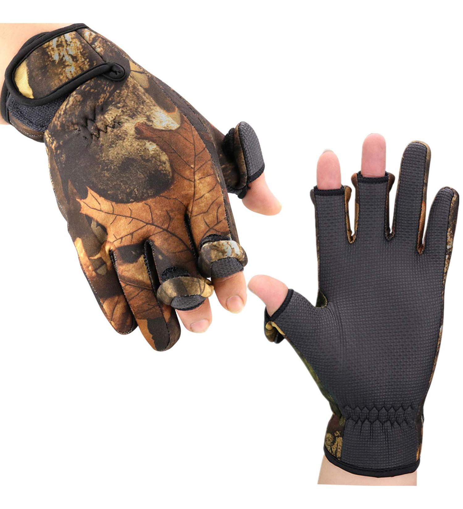 BB Hapeayou Fishing Gloves 3 Fingerless Anti-Slip Gloves for Men & Women | Waterproof Windproof Outdoor Sports Gear | Perfect for Fishing & Cycling (1 Pair) - Buy Online on GoSupps.com