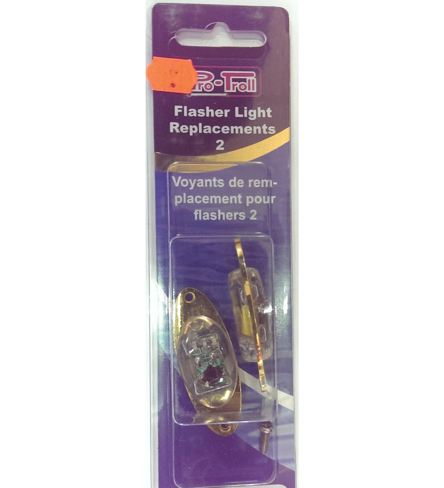 Pro Troll Flasher Light Replacements Pro Flash Flashers (2 Pack), Red Green White