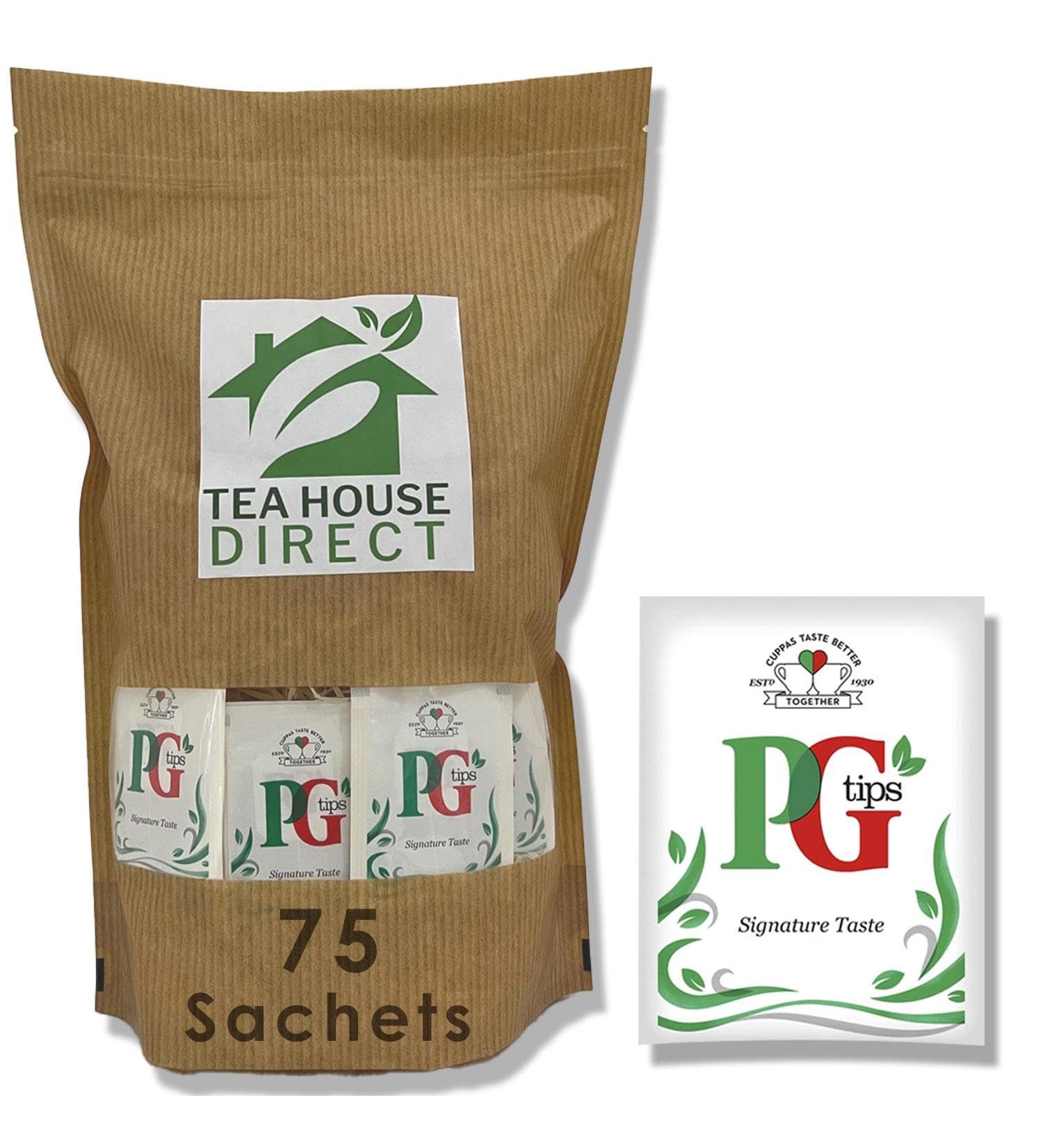 PG Tips Signature Taste Tea Individually Enveloped Black Tea Bags Biodegradeable Refreshing British Classic | 75 Sachets Pack of 75 - Buy Online on GoSupps.com