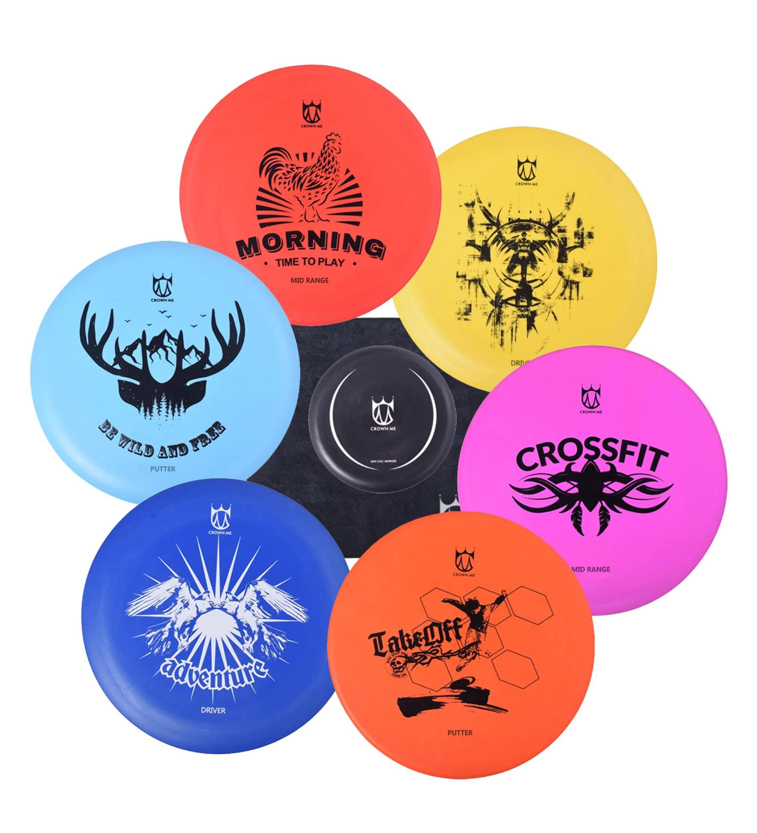 CROWN ME Disc Golf Set - Starter Set of 6 Discs - Buy Online on GoSupps.com
