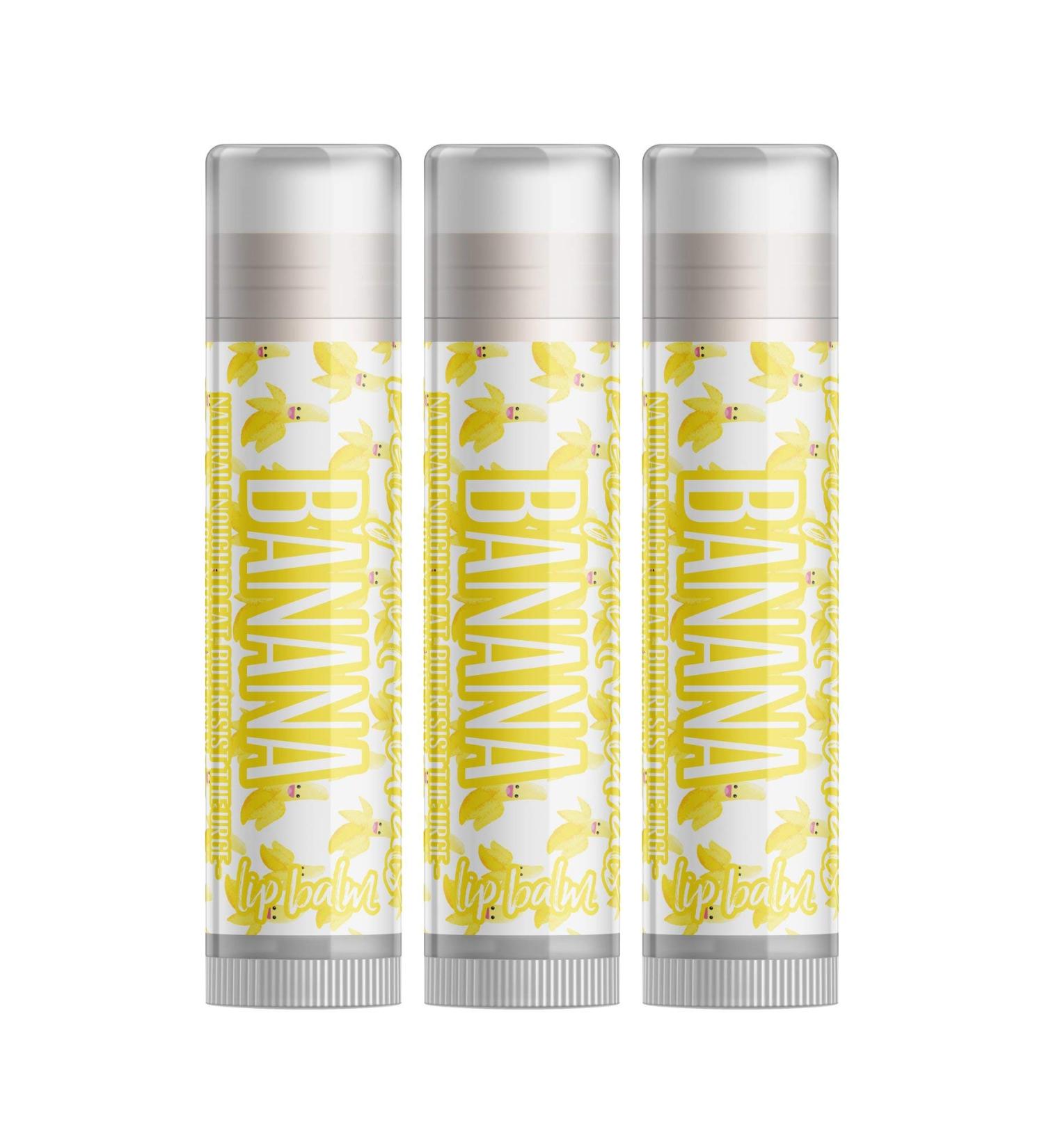 Banana Lip Balm - Set of Three