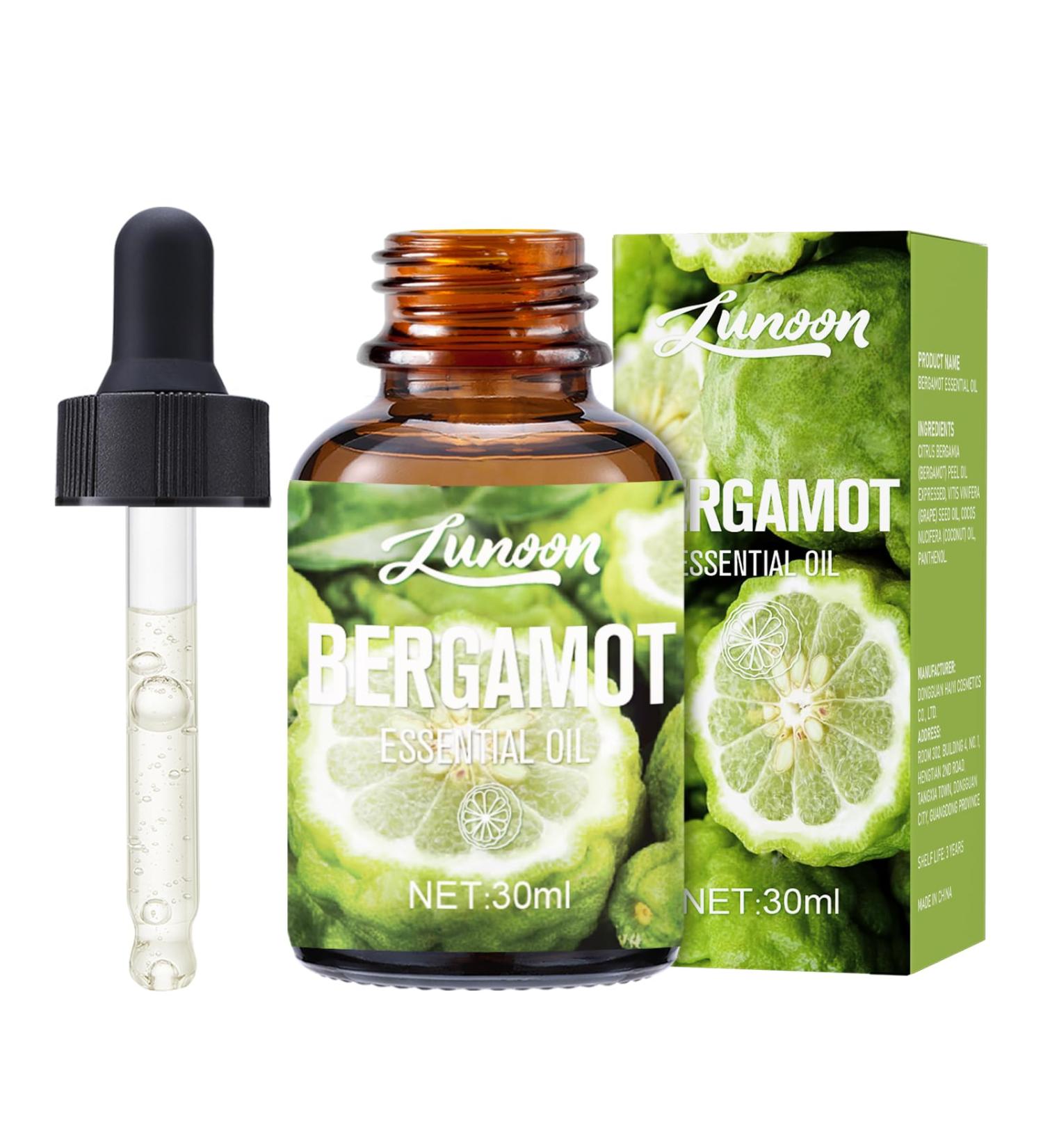 Bergamot Essential Oil with Glass Dropper Natural Bergamots Oil for Aromatherapy Diffuser Skin & Hair Care Soap and Candle Making 1.01 Fl Oz (Bergamot) - Buy Online on GoSupps.com