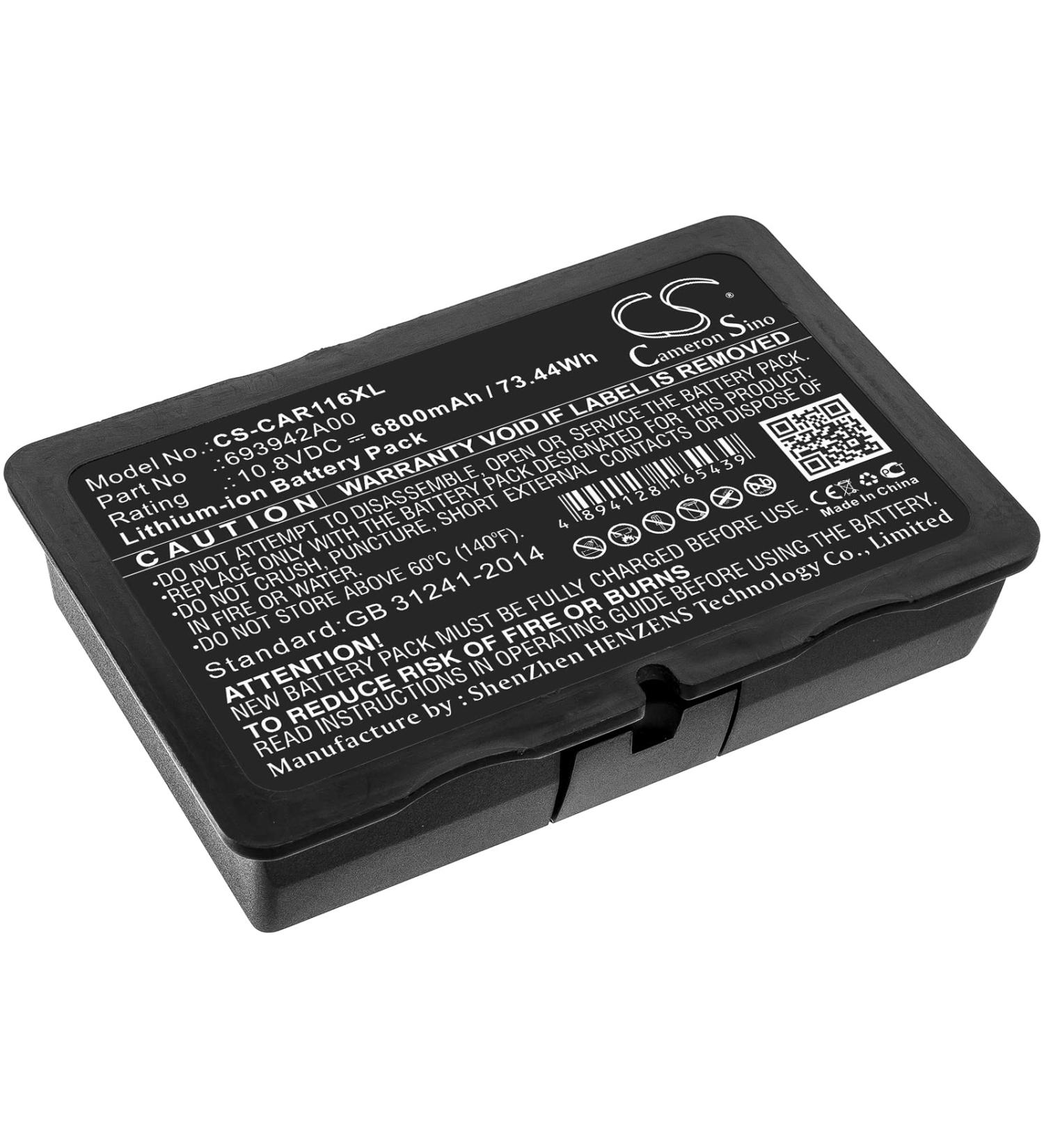 Buy 6800mAh Li-ion Replacement Battery 693942A00 for C.A 6117 & C.A 6116N - International Shipping Available - Buy Online on GoSupps.com