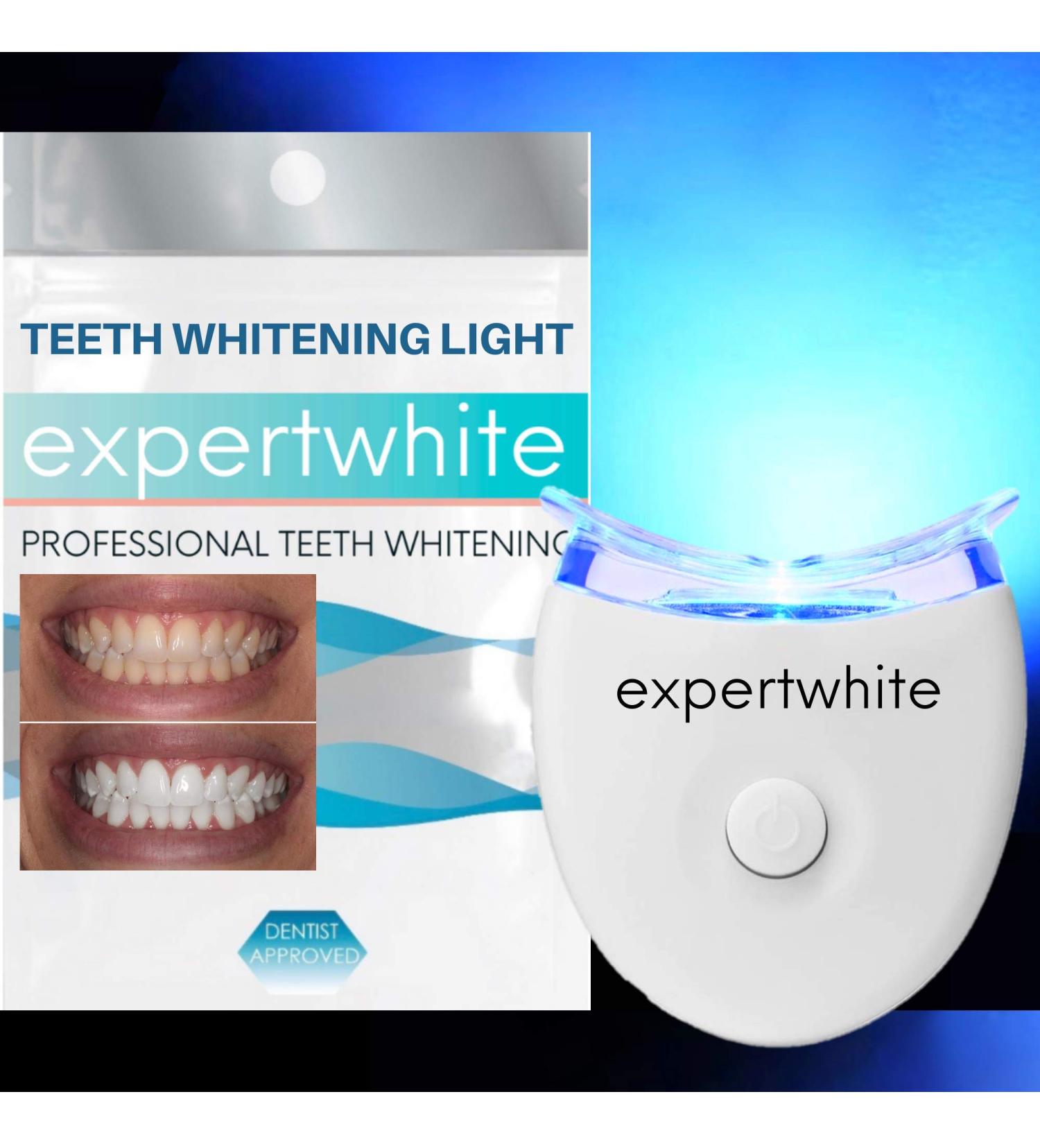 Expertwhite Teeth Whitening Accelerator Light - 5X More Powerful Blue LED for Faster Whitening with Pen or Strips - Replacement LED for Whitening Kit - Buy Online on GoSupps.com