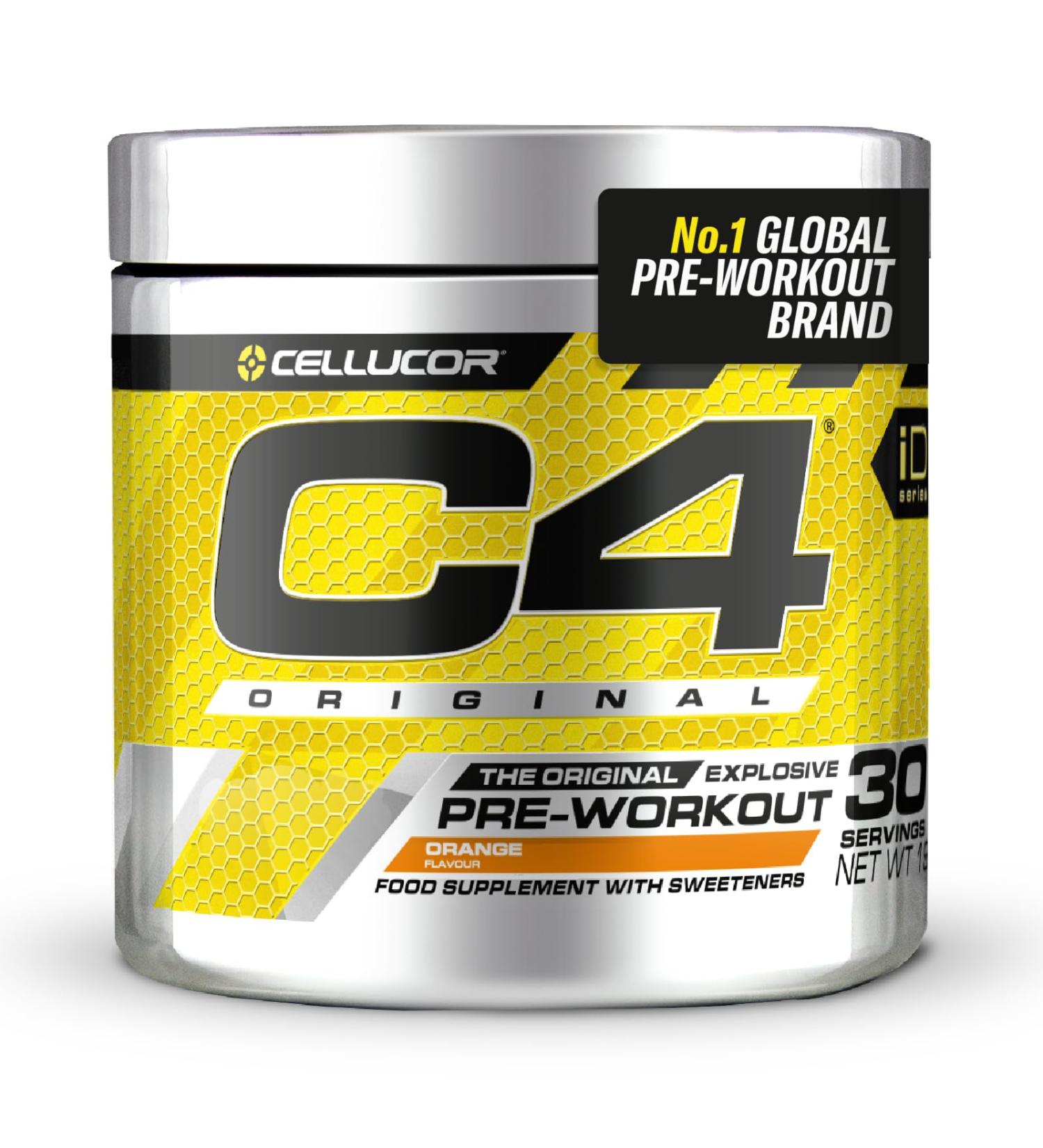 C4 Original Beta Alanine Pre Workout Powder | Orange Burst, 30 Servings | Energy Drink for Men & Women | Creatine Monohydrate | Bulk Sports Nutrition - Buy Online on GoSupps.com