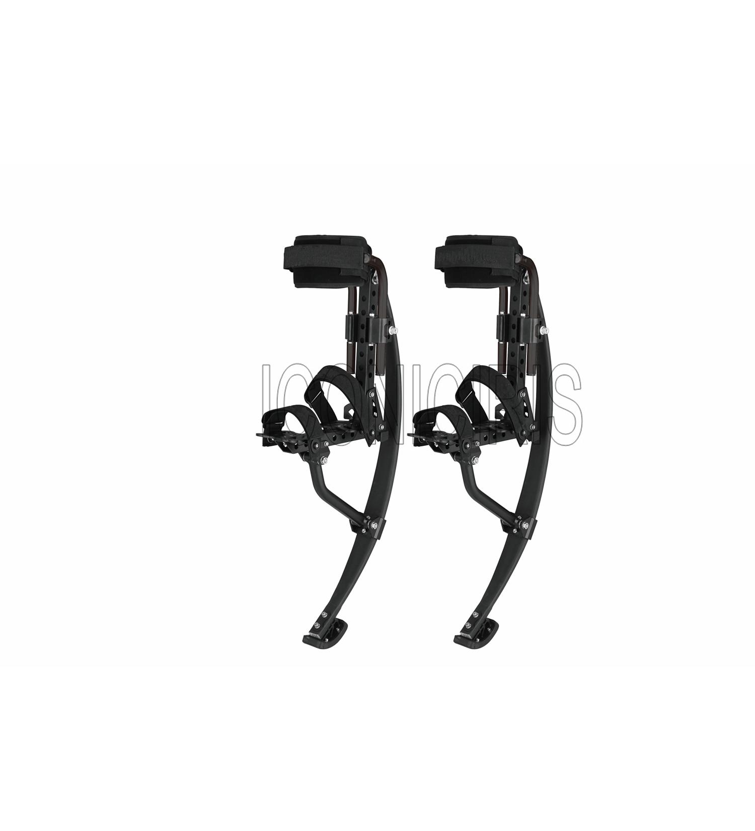 Skyrunner 2018 New Model Jumping Stilts POGO Stilts Kangaroo Shoes Bouncing Spring Stilts Men Women Fitness Exercise Black Load Weight:90-100KG/198-220LBS - Buy Online on GoSupps.com