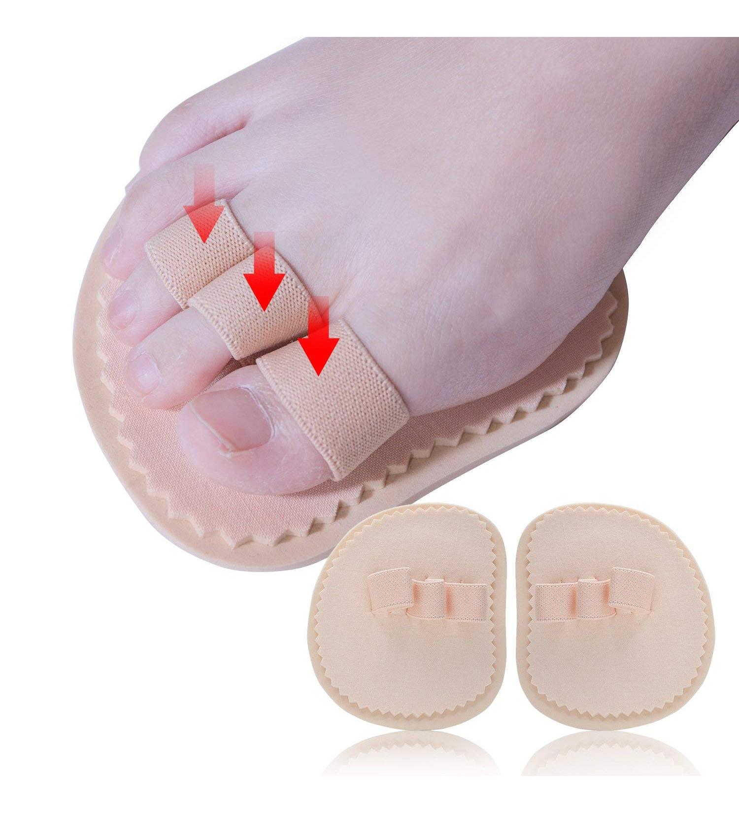 Paris Big Toes Ballenzeh Protector Pads - Thumb Toe Straightener & Separator for Crooked Toes Hammer Toe Pain Relief & Hallux Valgus Correction - Buy Online on GoSupps.com