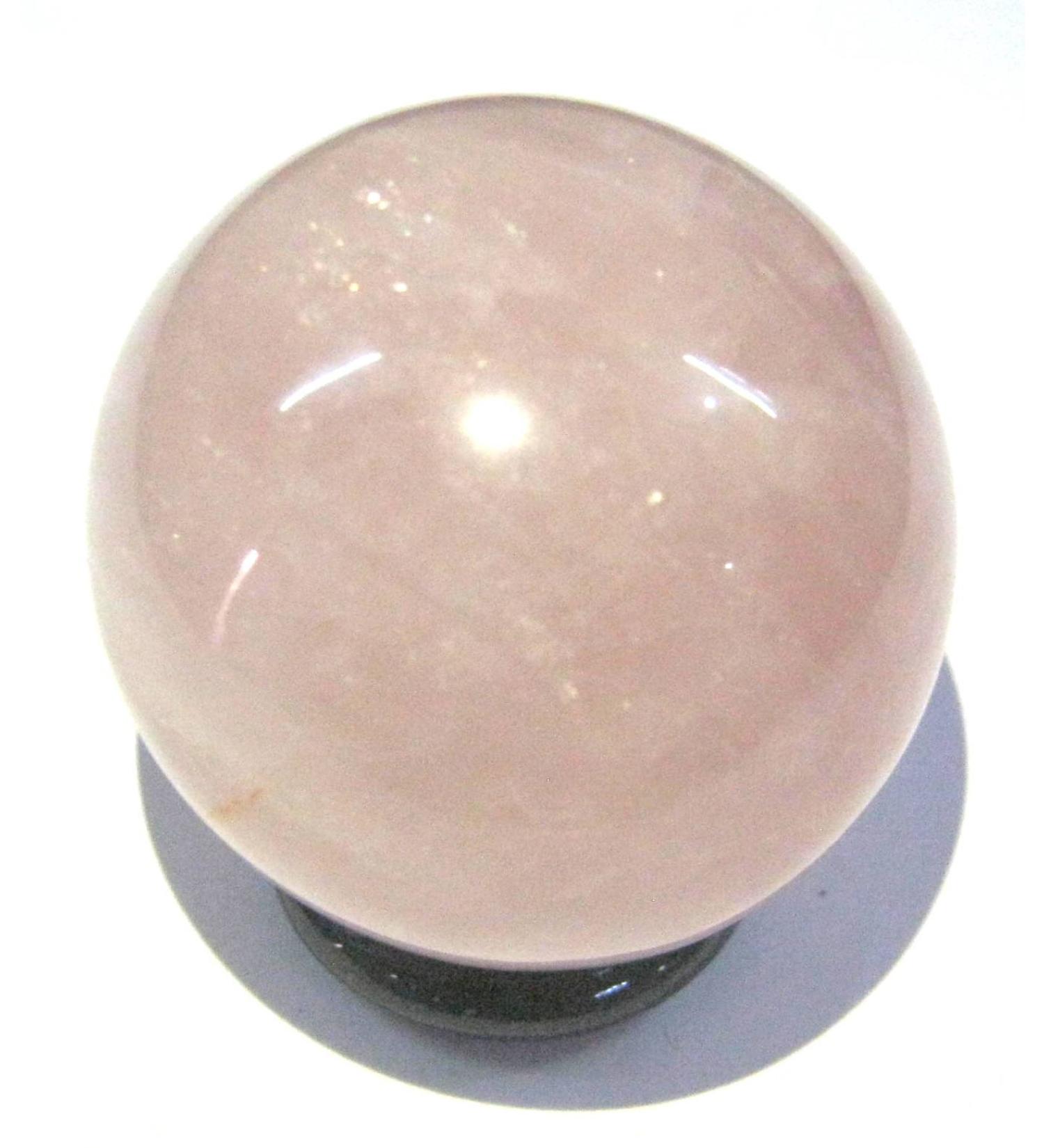 Crystal Miracle Natural 146 Grams Rose Quartz 46 MM Sphere Crystal Healing Reiki FENG Shui Home Office Gift Energy Meditation Love Health Wealth Relations Metaphysical Gemstone Spiritual Power - Buy Online on GoSupps.com