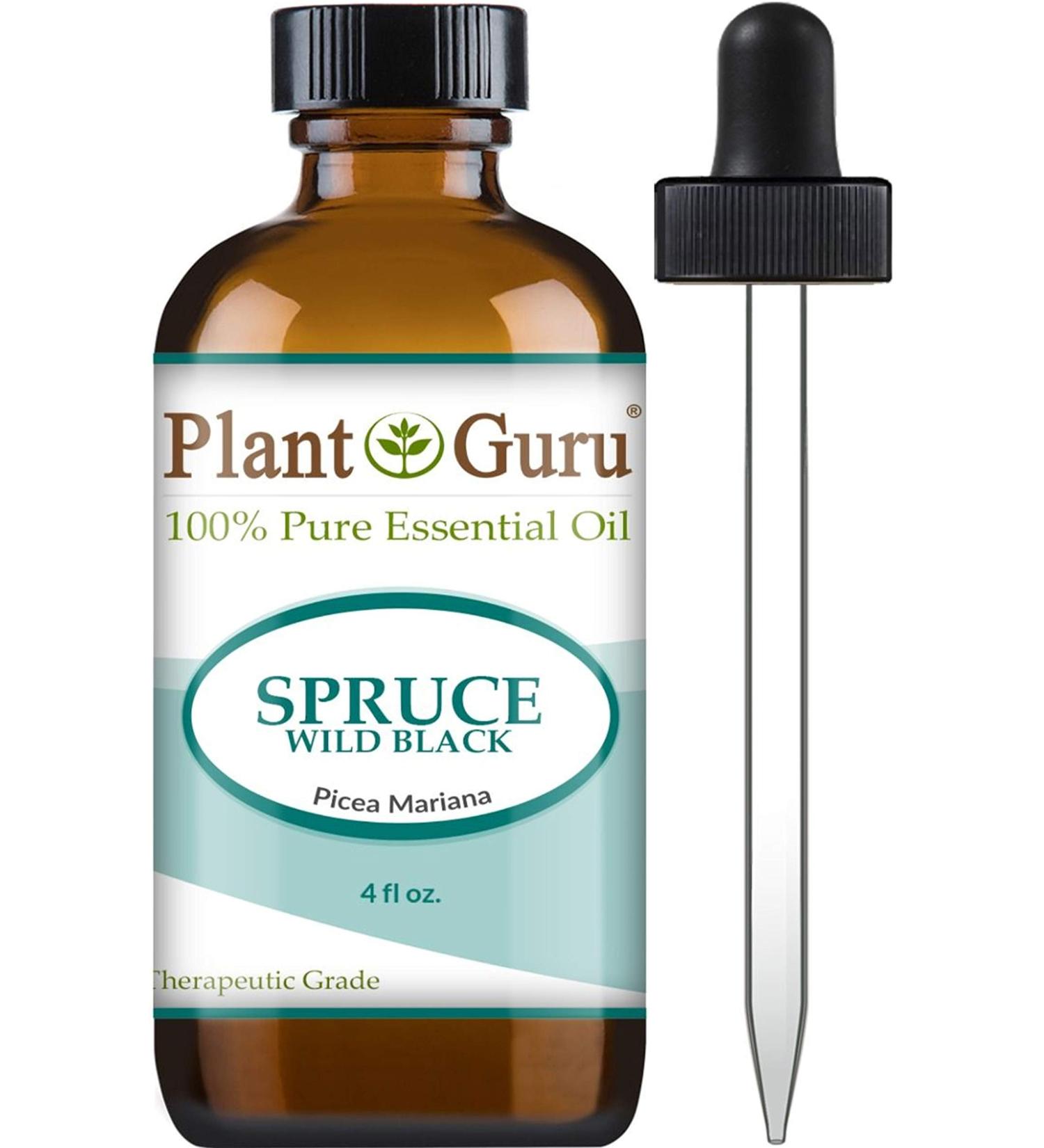 Wild Black Spruce Essential Oil 4 oz. 100% Pure Undiluted Therapeutic Grade. 2 Fl Oz (Pack of 2)