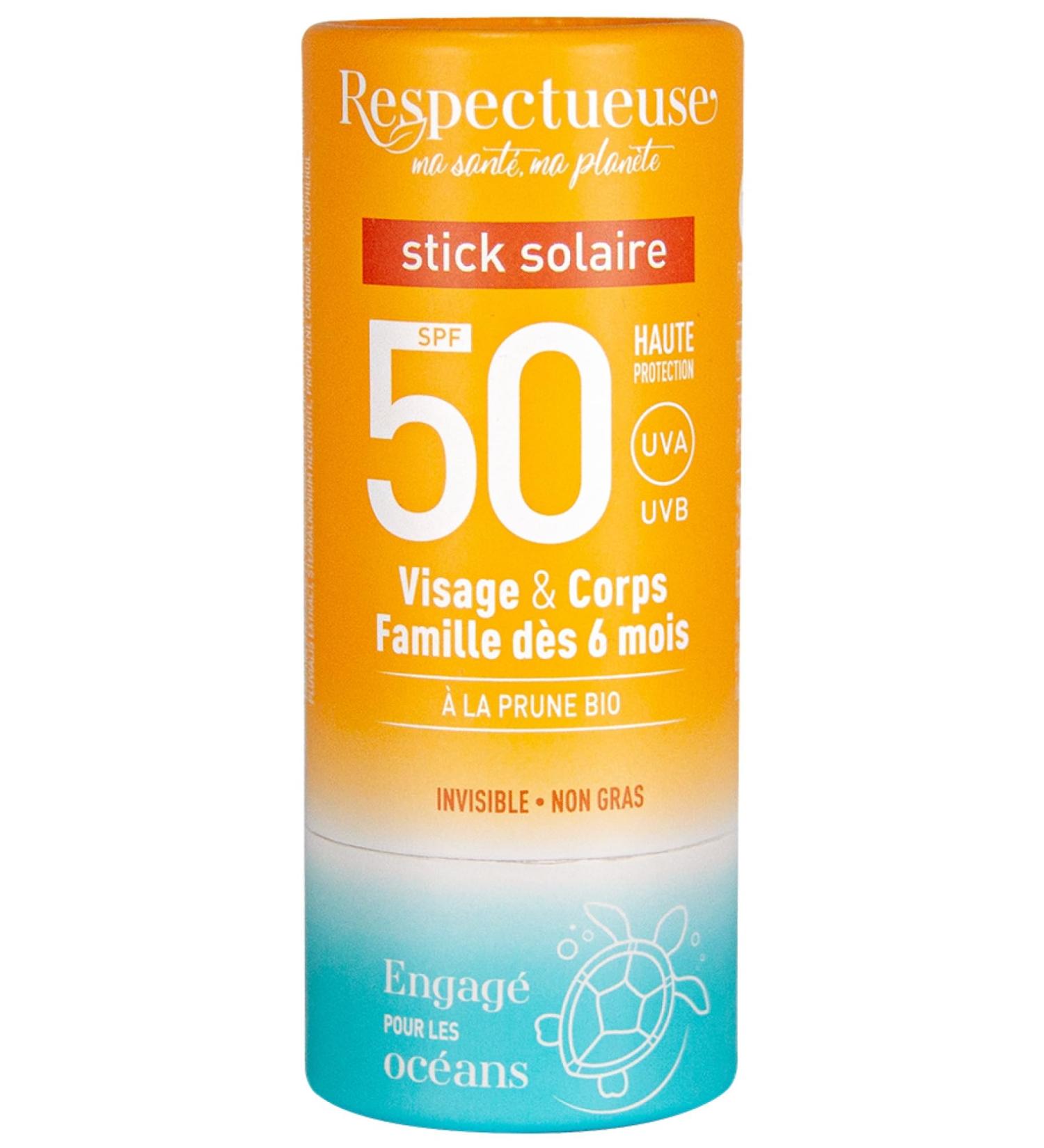 Respectueuse Respectful SPF50 zonnestick 18 g