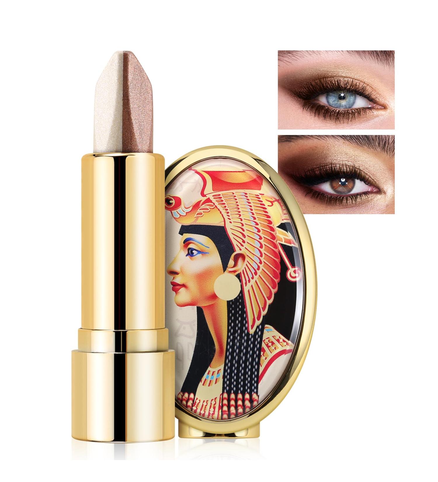 Boobeen Glitter Eyeshadow Stick - Double Color Smooth Creamy Pigmented Eye Shadow Pencil - Shimmer Gradient Shades for Stunning Eyes - Buy Online on GoSupps.com