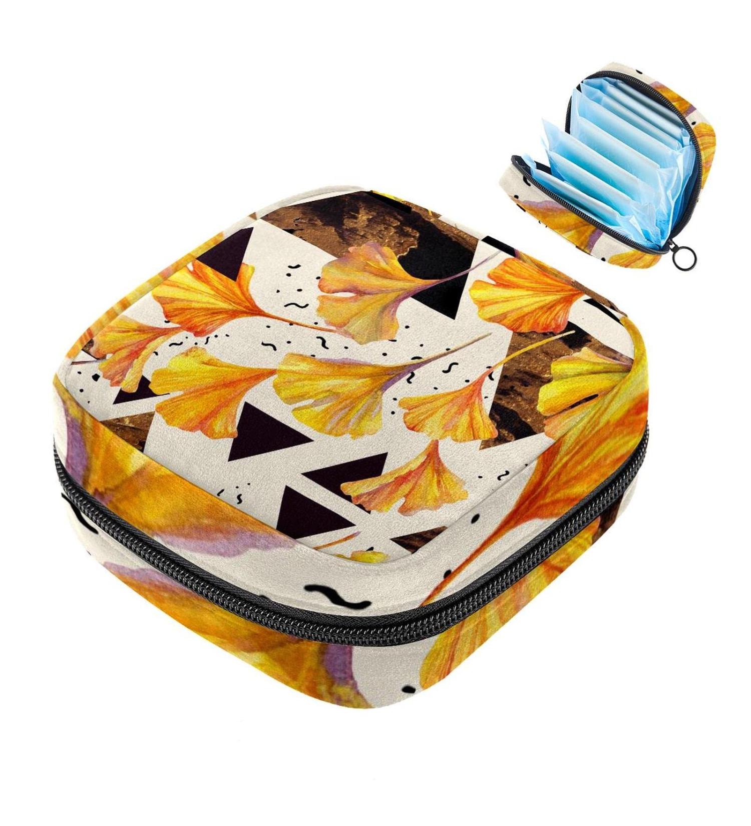 Autumn Leaf Women's Bandage Storage Bag | Portable Menstrual Cup & Breastfeeding Pad Holder for Teens - Buy Online on GoSupps.com