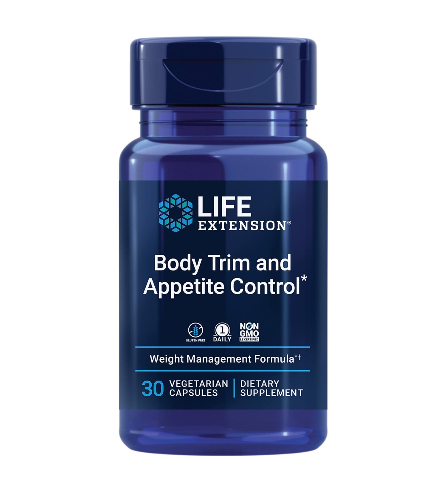 Life Extension Body Trim & Appetite Control Supplement - Lemon Verbena & Hibiscus Extract - Healthy Weight Loss Support - 30 Capsules | Gluten-Free, Non-GMO, Vegetarian - Buy Online on GoSupps.com