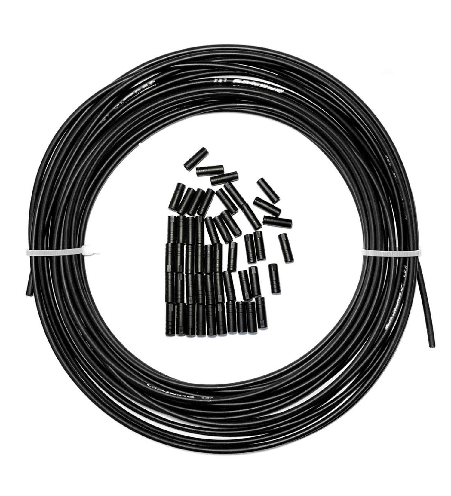 Farbetter 4mm x 50ft Bicycle Derailleur Cable Housing Kit with 50 End Caps - DIY Set for SRAM/Shimano Mountain & Road Bikes - Buy Online on GoSupps.com