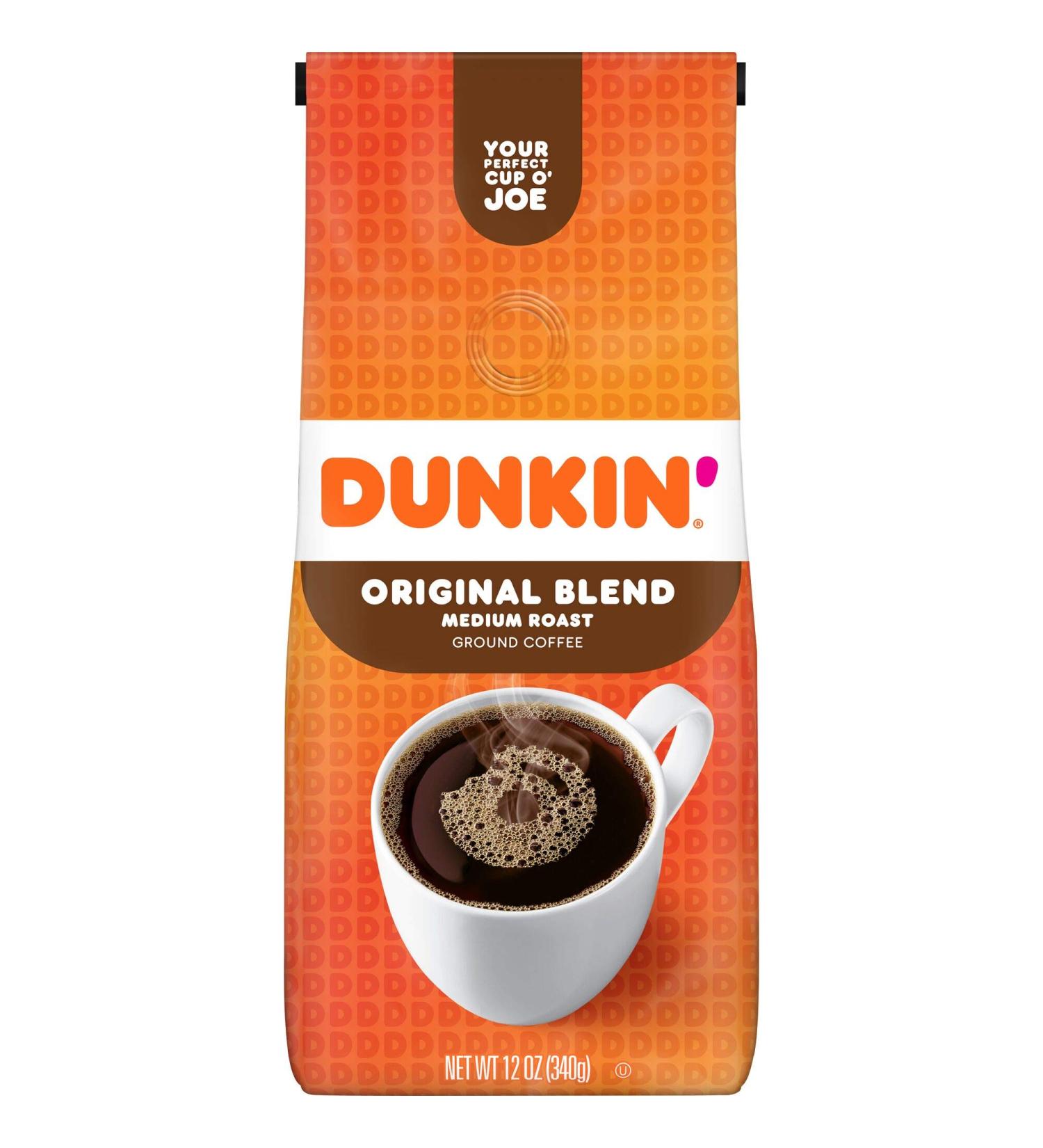 Dunkin' Original Blend Medium Roast Ground Coffee 12 oz - Pack of 1 - Buy Online on GoSupps.com
