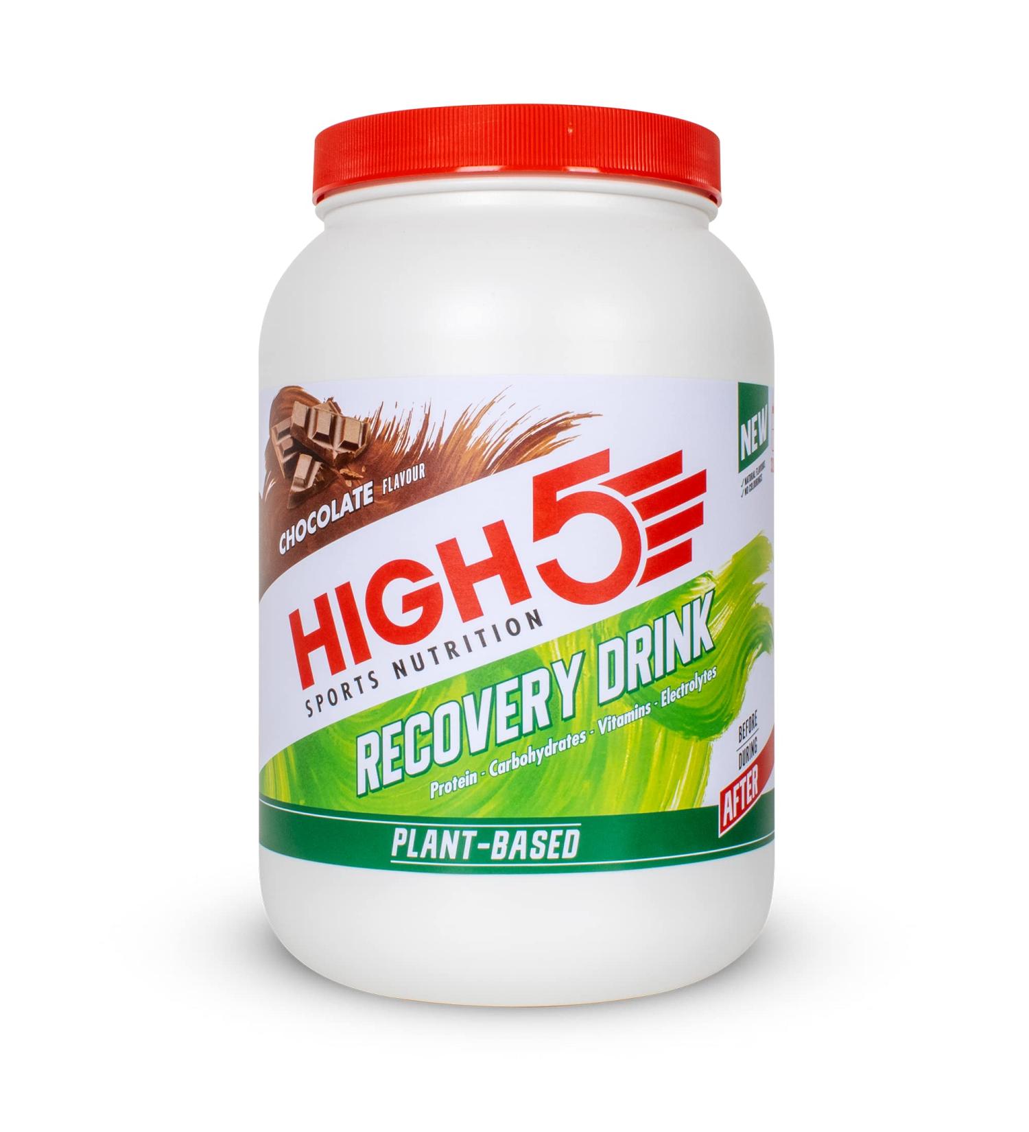 HIGH5 Recovery Drink Plant Based Pea Protein Promotes Recovery (Chocolate 1.6 kg) Chocolate Plant Based 1.6 kg (Pack of 1) - Buy Online on GoSupps.com