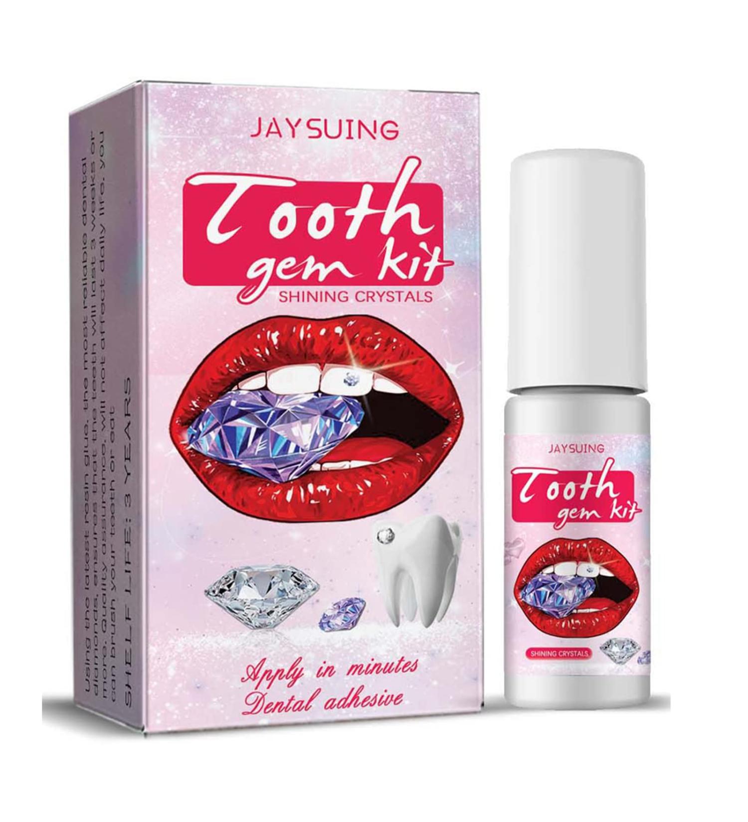 Tooth Ornament Kit | DIY Tooth Jewelry with 2 Colors | Shining & Stylish Tooth Decorations - Buy Online on GoSupps.com