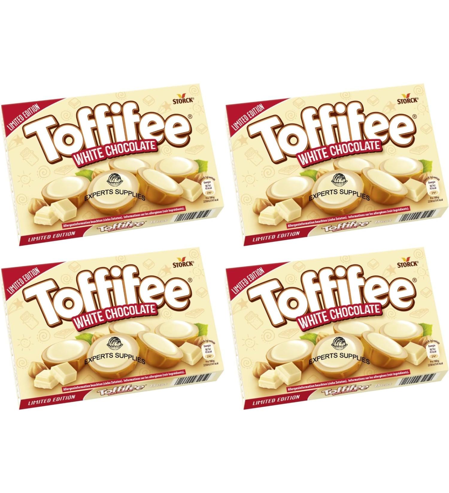 4 x Toffifee Limited Edition White Chocolate 15 Pieces 125g Share Treat Gift Hamper For Birthday Christmas Easter By Experts Supplies - Buy Online on GoSupps.com