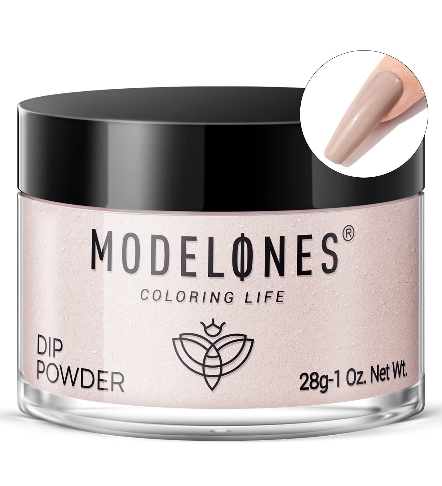 Modelones Dip Powder Tan Color French Nail Art Powder Pro Collection - Odor-Free, Long-Lasting, No Lamp Needed - 1 Oz - Buy Online on GoSupps.com