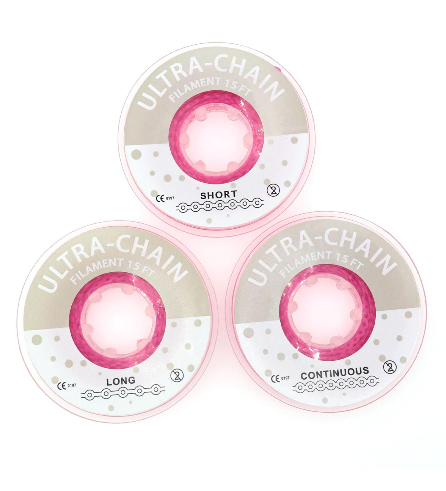 Buy 1 Roll 15Ft Orthodontic Dental Elastic Power Chains - Ultra Power Rubber Chain - Long Peach Color - Fast International Shipping - Buy Online on GoSupps.com