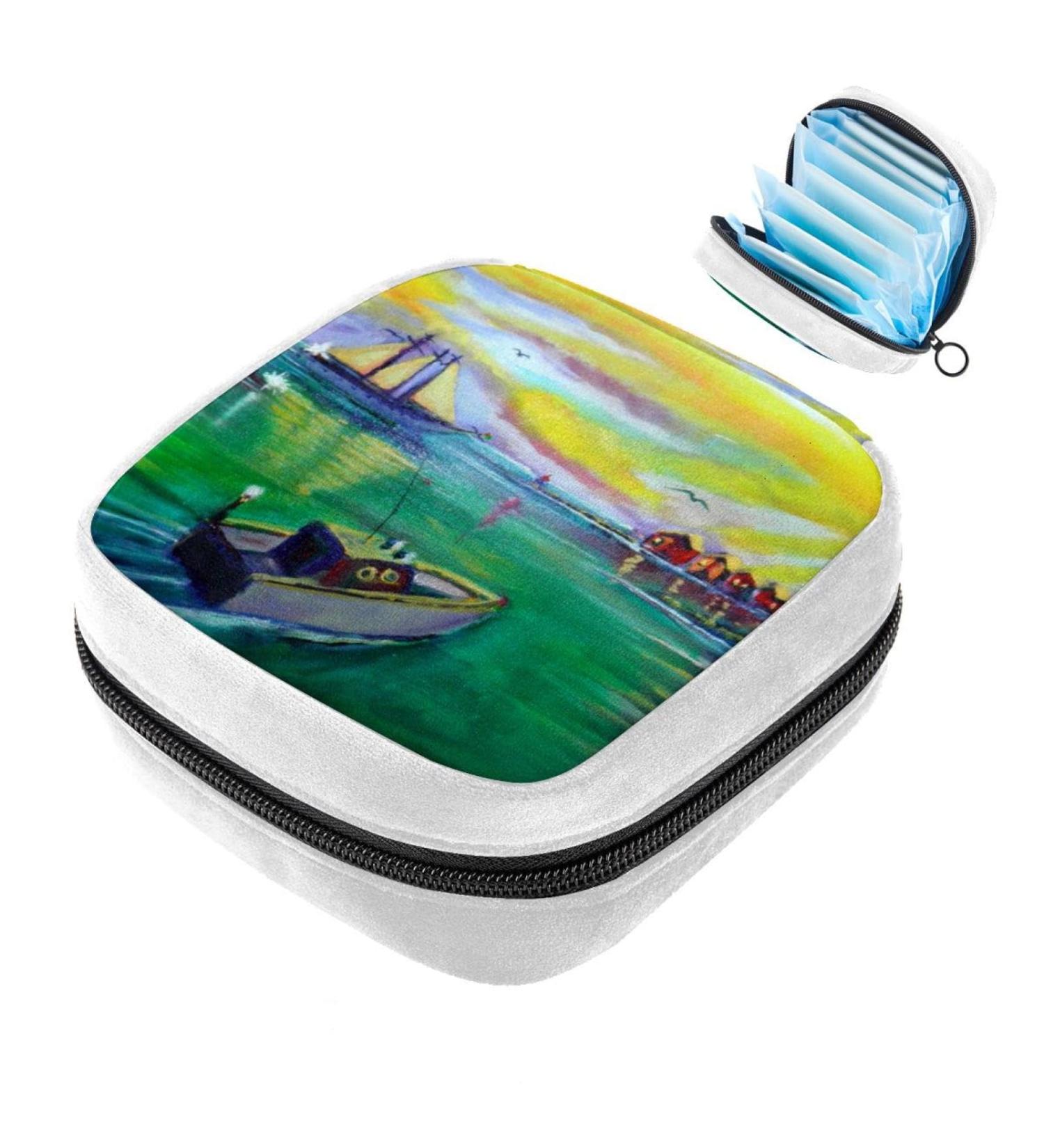 GIAPB Period Pad Storage Bag with Landscape Art | Color3134 - Buy Online on GoSupps.com
