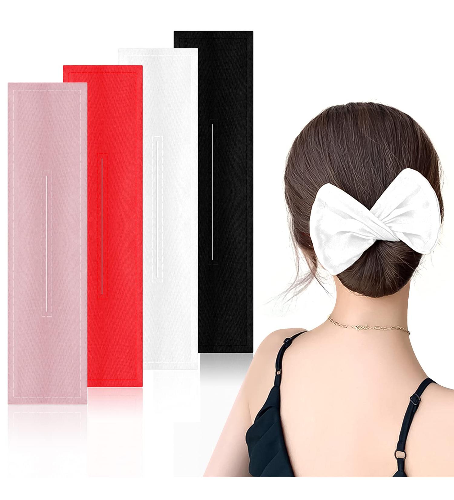 Deft Bun Hair Bun Maker - Fashionable Classy Multicolor Cloth Twist Tool for French Twist Hairstyles - 4pc Set for Women - Buy Online on GoSupps.com