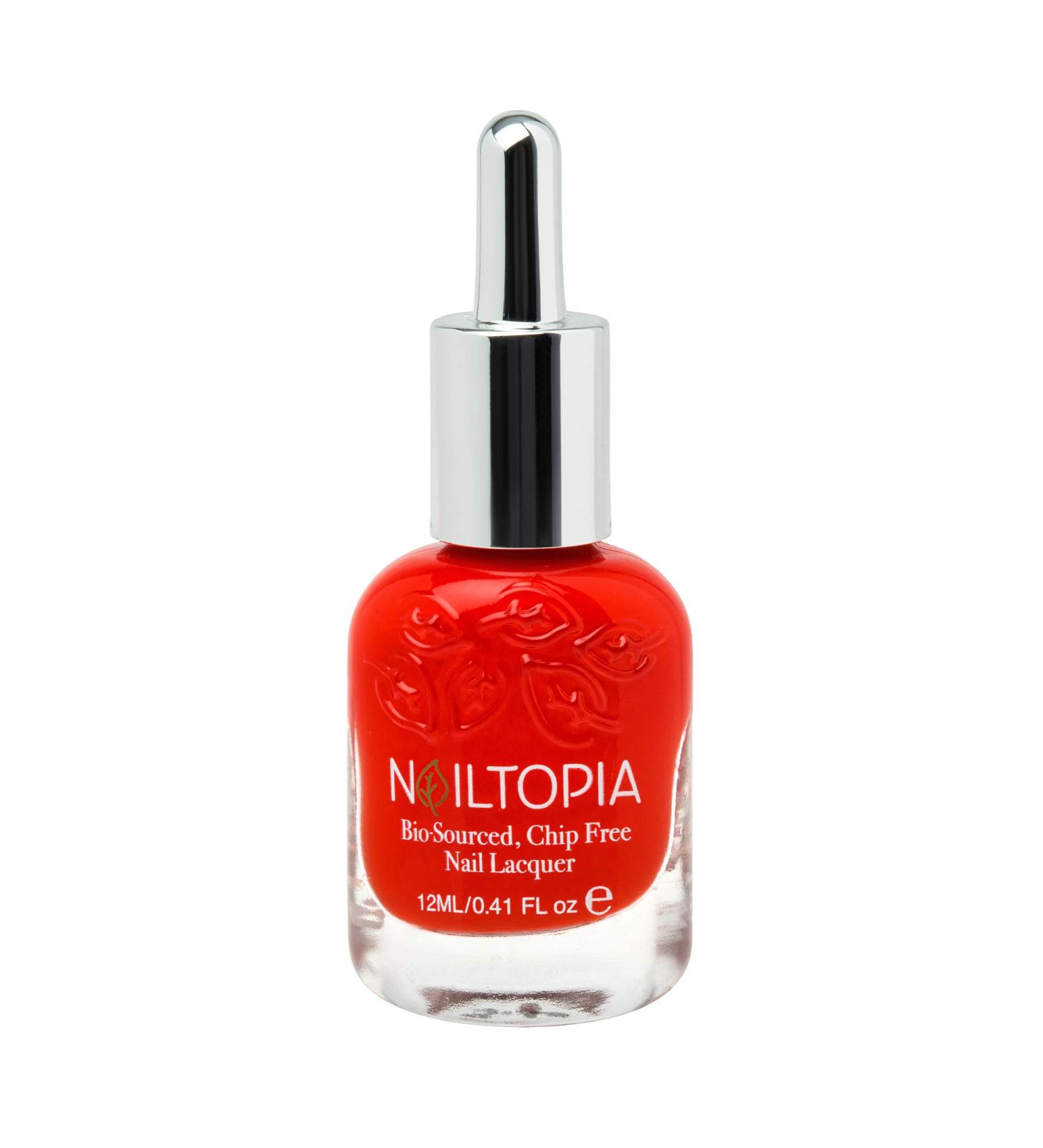 Nailtopia Bio-Sourced Chip Free Nail Lacquer - Red Hot Summa 0.41 oz - Buy Online on GoSupps.com