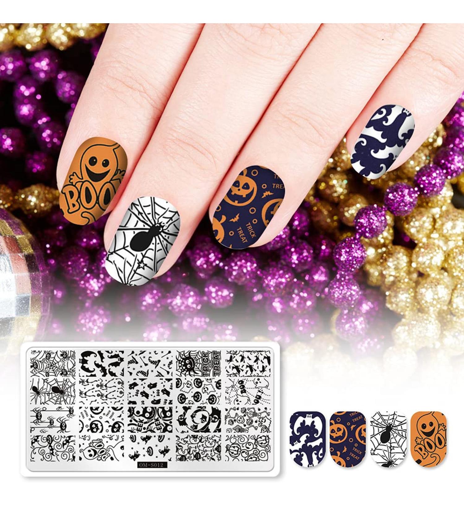 Christmas Nail Art Plate | DIY Stamping Template for Manicure | Holiday Designs for Professional & Home Use - Buy Online on GoSupps.com