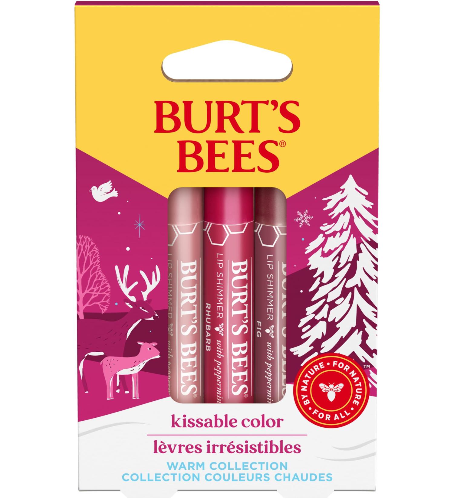Buy Burt's Bees Kissable Color Warm Gift Set - International Shipping Available - Buy Online on GoSupps.com