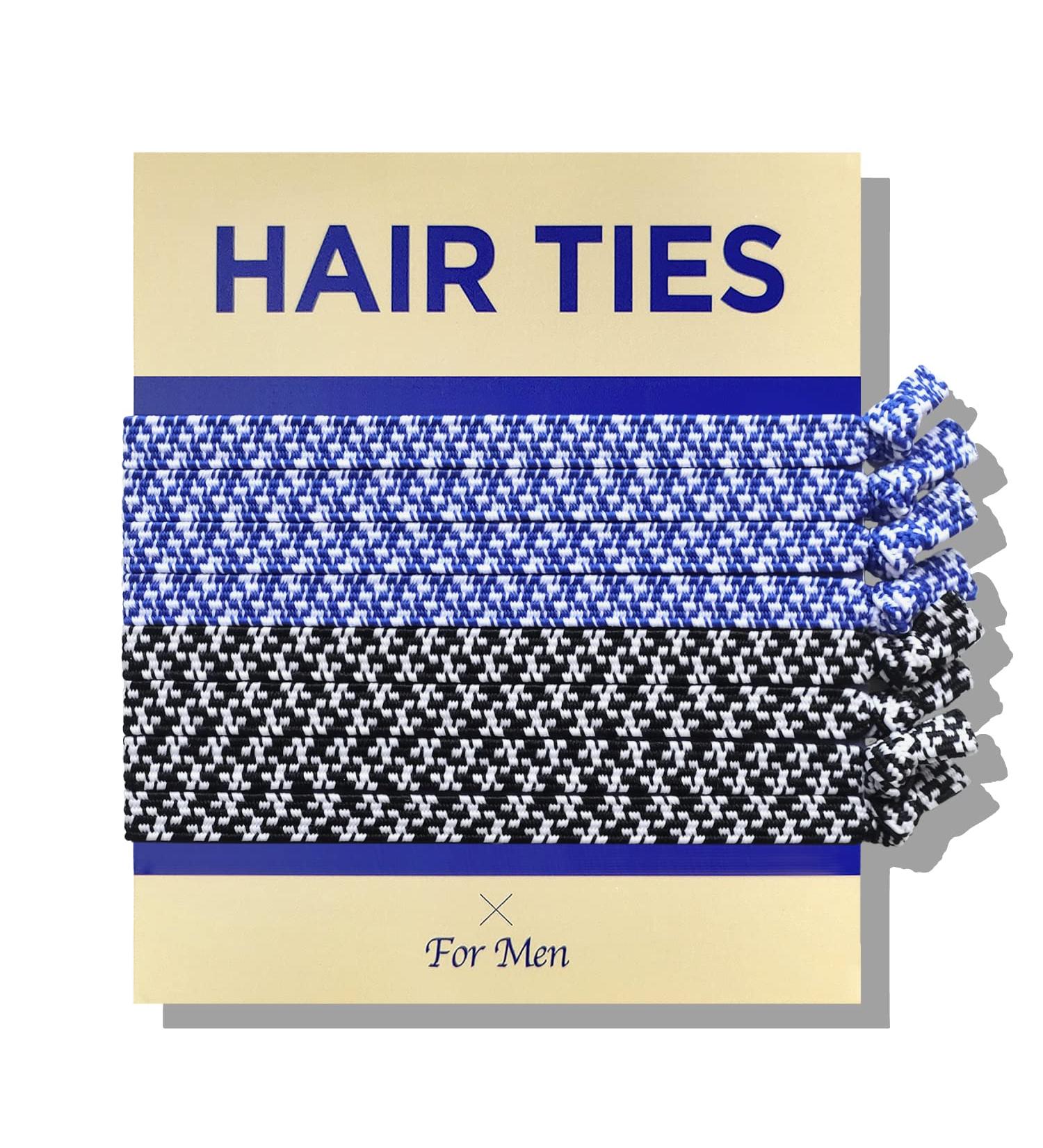Havhaf Knotted Men's Hair Gum - No Damage Elastic Hair Tie for Long Hair Curly & Thick Hair Blue Monkey (1 Pack) - Buy Online on GoSupps.com