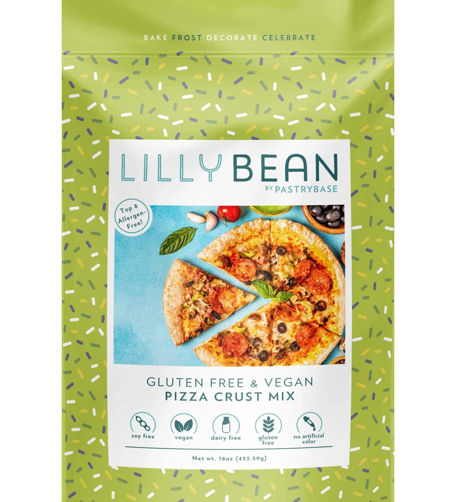 LillyBean Pizza Crust Mix 453.59g Gluten Free and Vegan (Pack of 1) - Buy Online on GoSupps.com