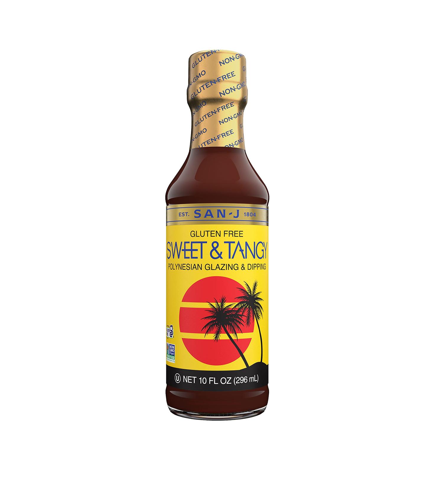 San-J Sweet and Tangy Gluten Free Polynesian Glaze Sauce 10 Oz 6-Pack - Non-GMO, Kosher - Buy Online on GoSupps.com