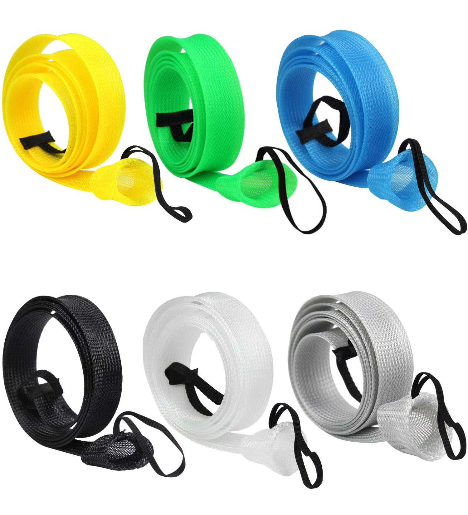 Meanhoo Fishing Rod Sleeve 6 Pack - 7ft Pole Cover, Rod Socks, Spinning & Baitcaster Glove Set - Buy Online on GoSupps.com