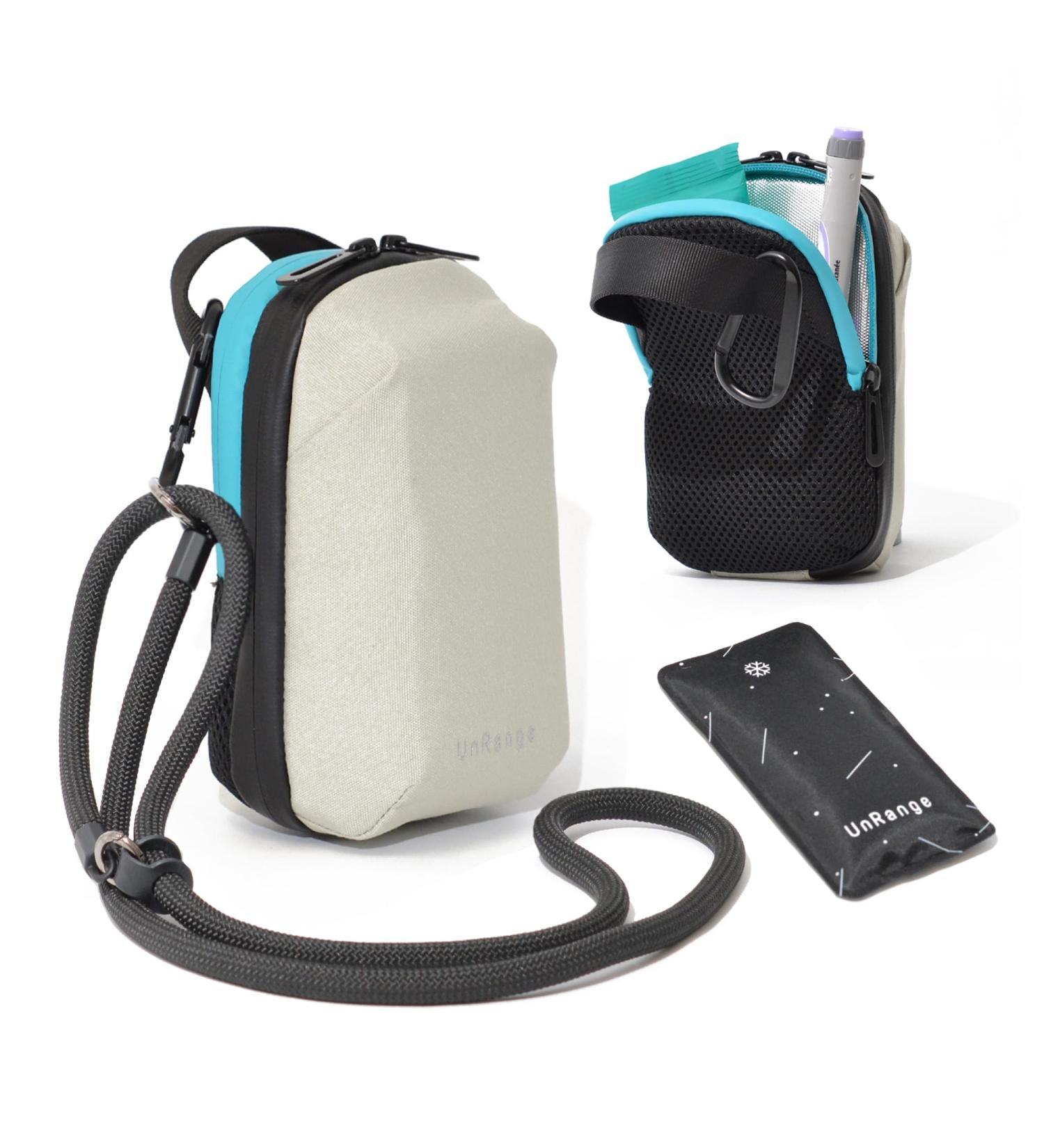 Diabetic Supply Bag Mini - Insulin Cooler Travel Bag for Diabetic Supplies | Compact & Durable (Stone - Buy Online on GoSupps.com