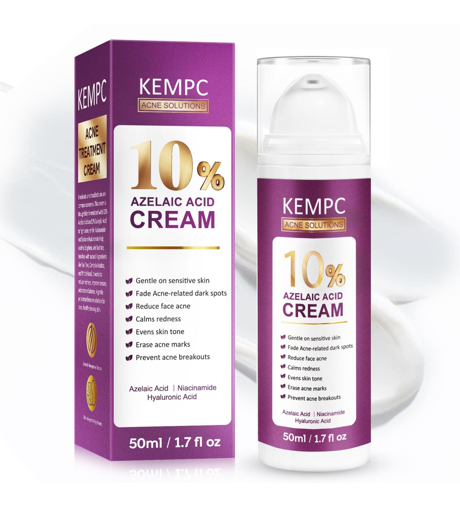Cystic Acne Treatment for Face Hormonal Acne Spot Treatment Pimple Cream with Azelaic Acid | Redness Reducing Acne Moisturizer for Rosacea & Sensitive Acne-Prone Skin | Teens & Adults 1.7 oz 1.7 Fl Oz (Pack of 1) - Buy Online on GoSupps.com