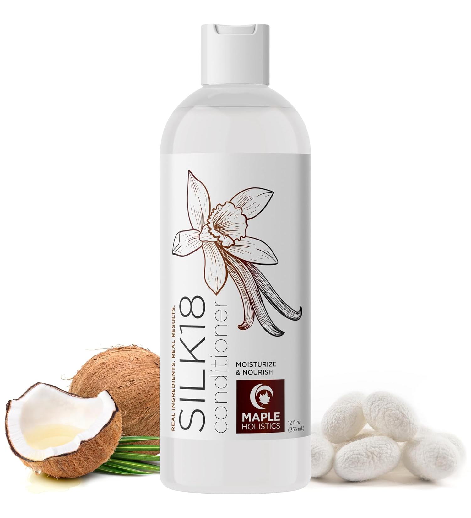 Maple Holistics Silk Protein Conditioner - Vanilla - 10 Fl Oz (Pack of 1) - Buy Online on GoSupps.com