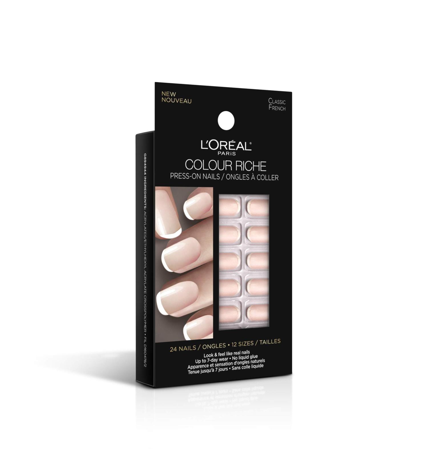 L Or al Paris Colour Riche Press On Nails Classic French 1 Grams
