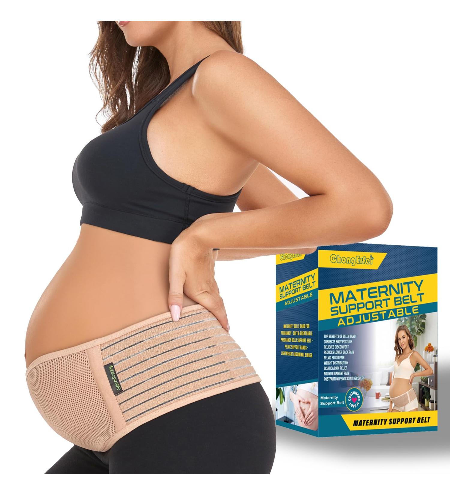 Pregnancy Belly Band Maternity Belt Back Support Abdominal Binder - Relieve Back & Hip Pain, One Size ZNude - Buy Online on GoSupps.com