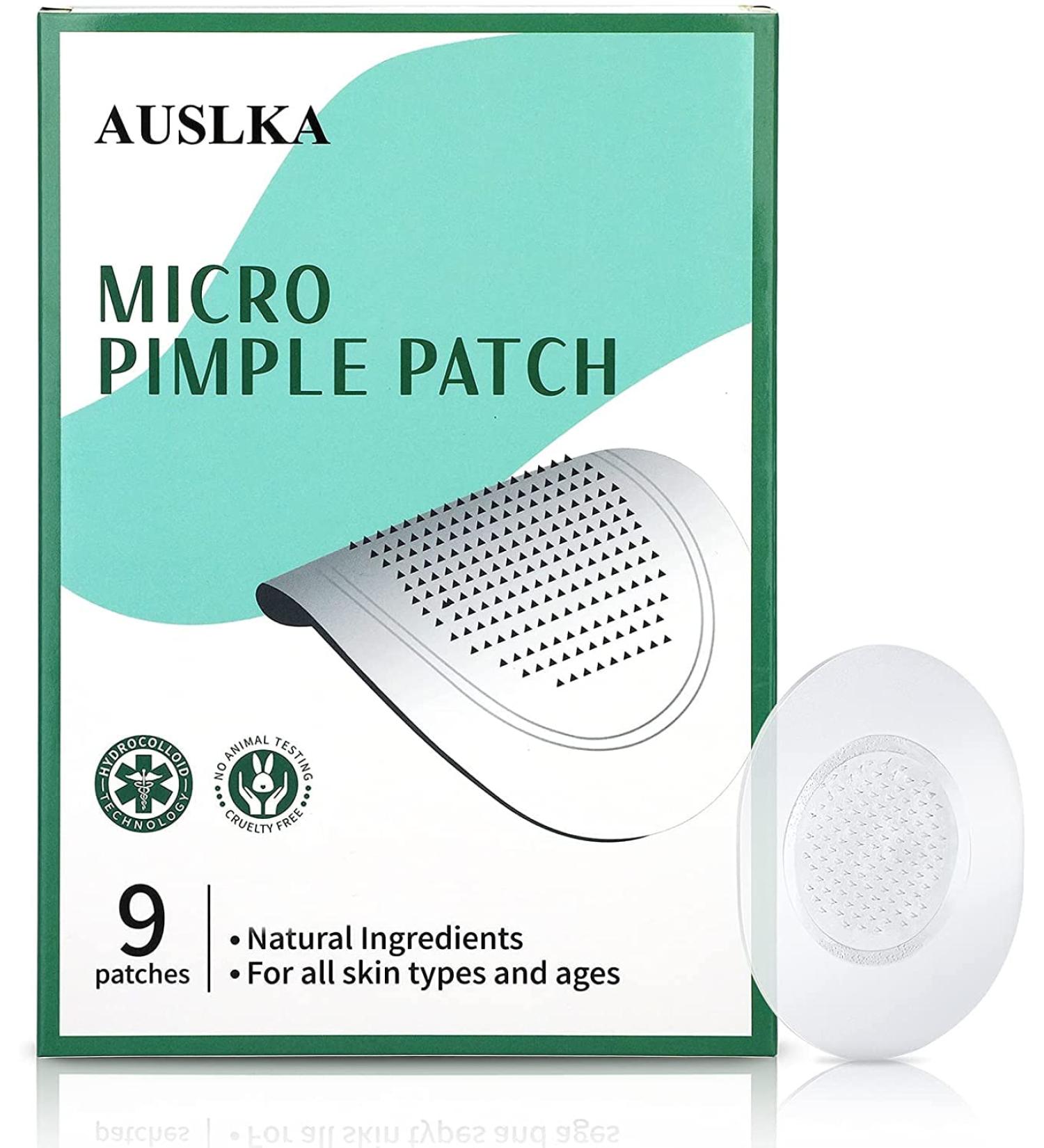 AUSLKA Blemish Patch Hydrocolloid Blemishes Patch Dots for Face Zit Patches Zit Stickers (9 Patches) 9 count (Pack of 1) - Buy Online on GoSupps.com