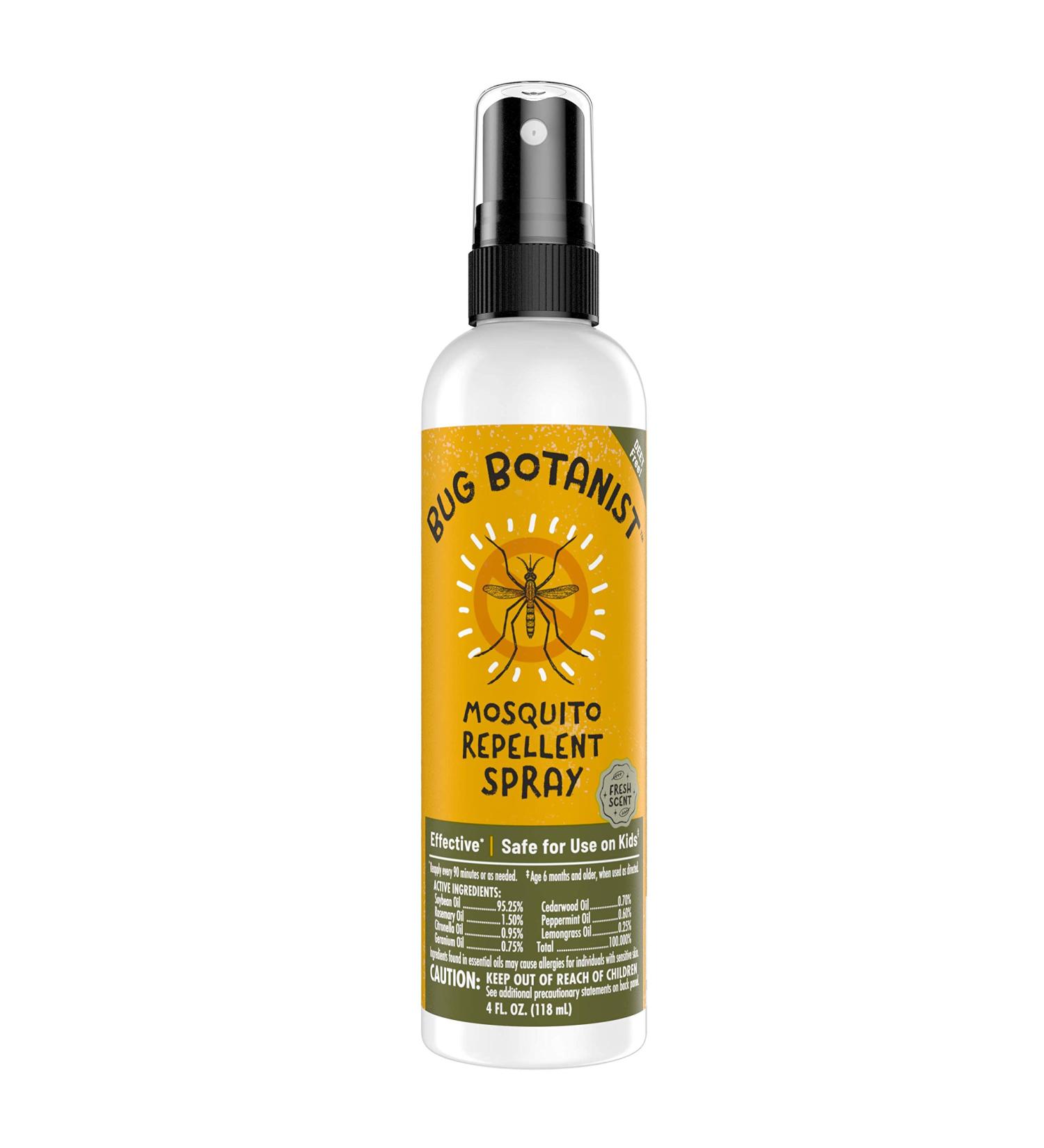 Bug Botanist Mosquito Repellent Spray - Family Friendly - 4oz Bottle with Essential Oils - Buy Online on GoSupps.com