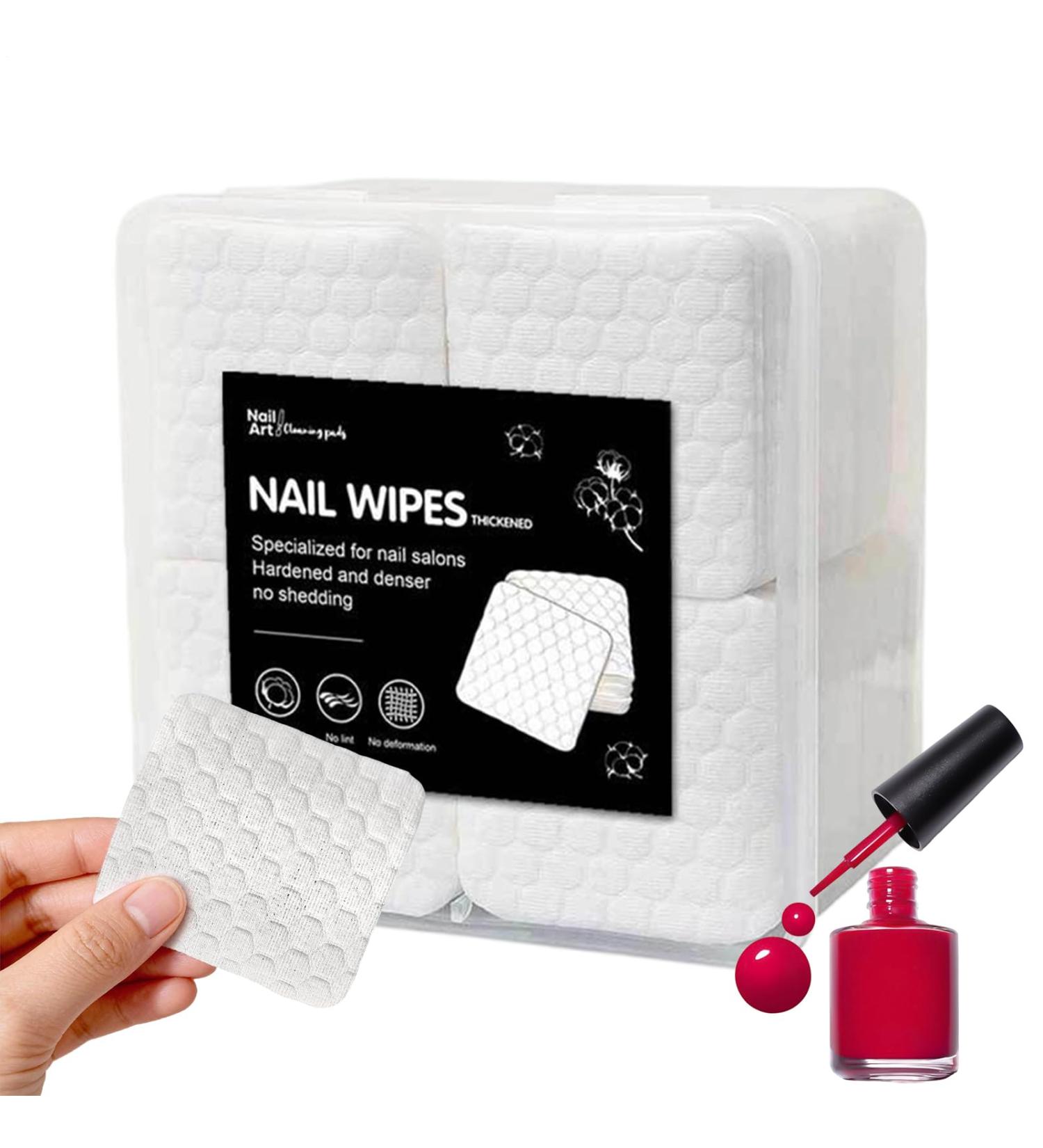 Lint-Free Nail Wipes Nail Polish Remover Gel Polish Remover Pads | Soft Non-Woven Super Absorbent Cleanser | For Women Travel Pedicure Manicure - Buy Online on GoSupps.com