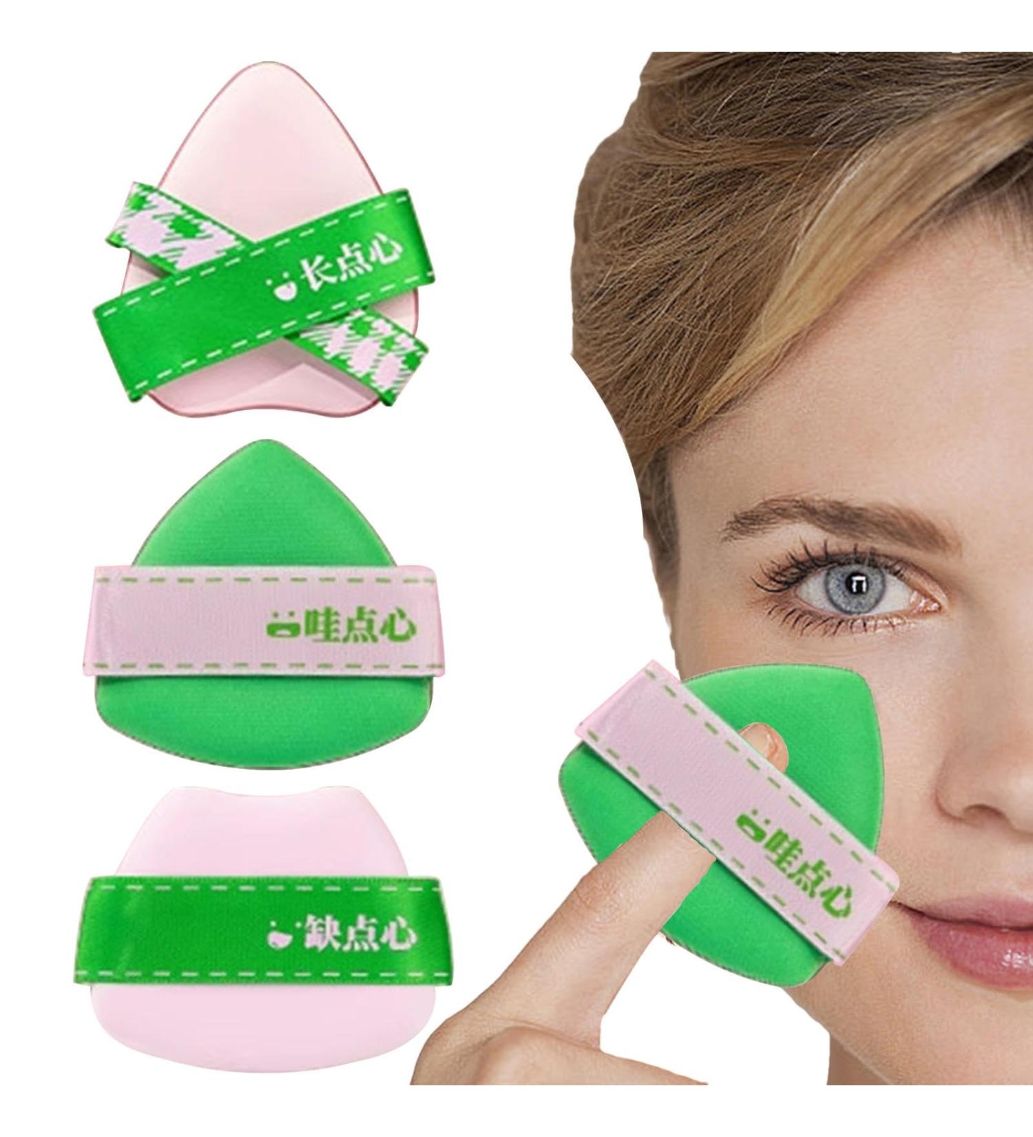 Anulely Puff Makeup Applicator Face Soft Triangle Makeup Puff | Cosmetic Foundation Applicator Soft Triangle Face Puff For Wet And Dry Use Beauty Makeup Tools - Buy Online on GoSupps.com