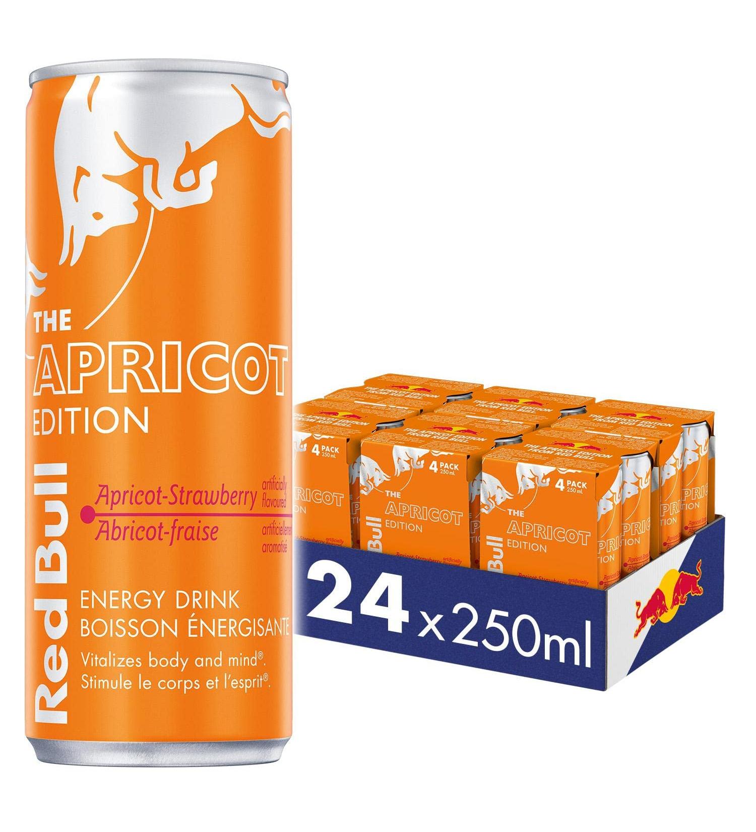 Red Bull Energy Drink Apricot-Strawberry 250ml (24 pack) 250ml (Pack of 24) - Buy Online on GoSupps.com