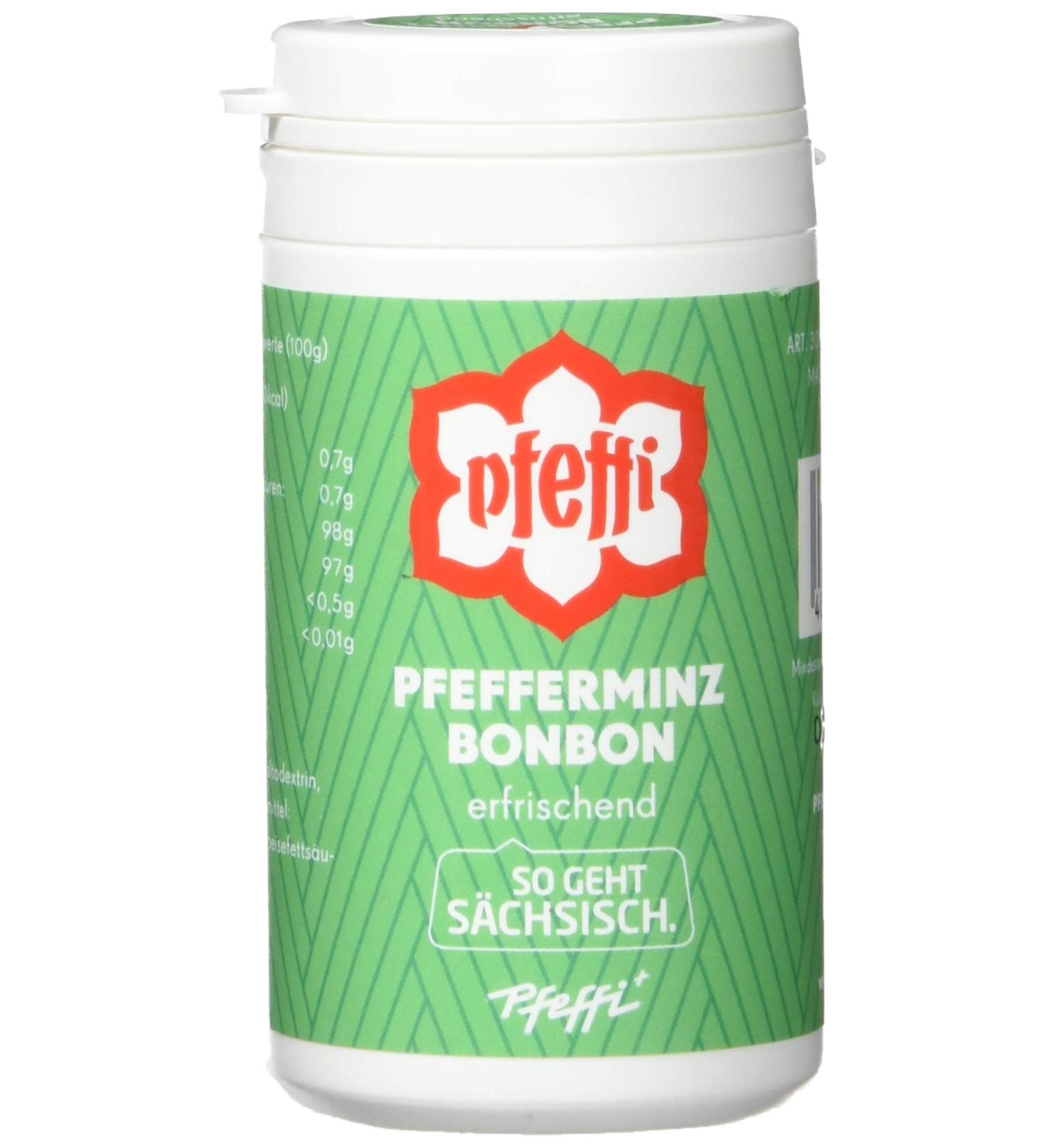 Pfeffi Peppermint Candy Drops Tin of 5 (250g) | International Shipping Available - Buy Online on GoSupps.com