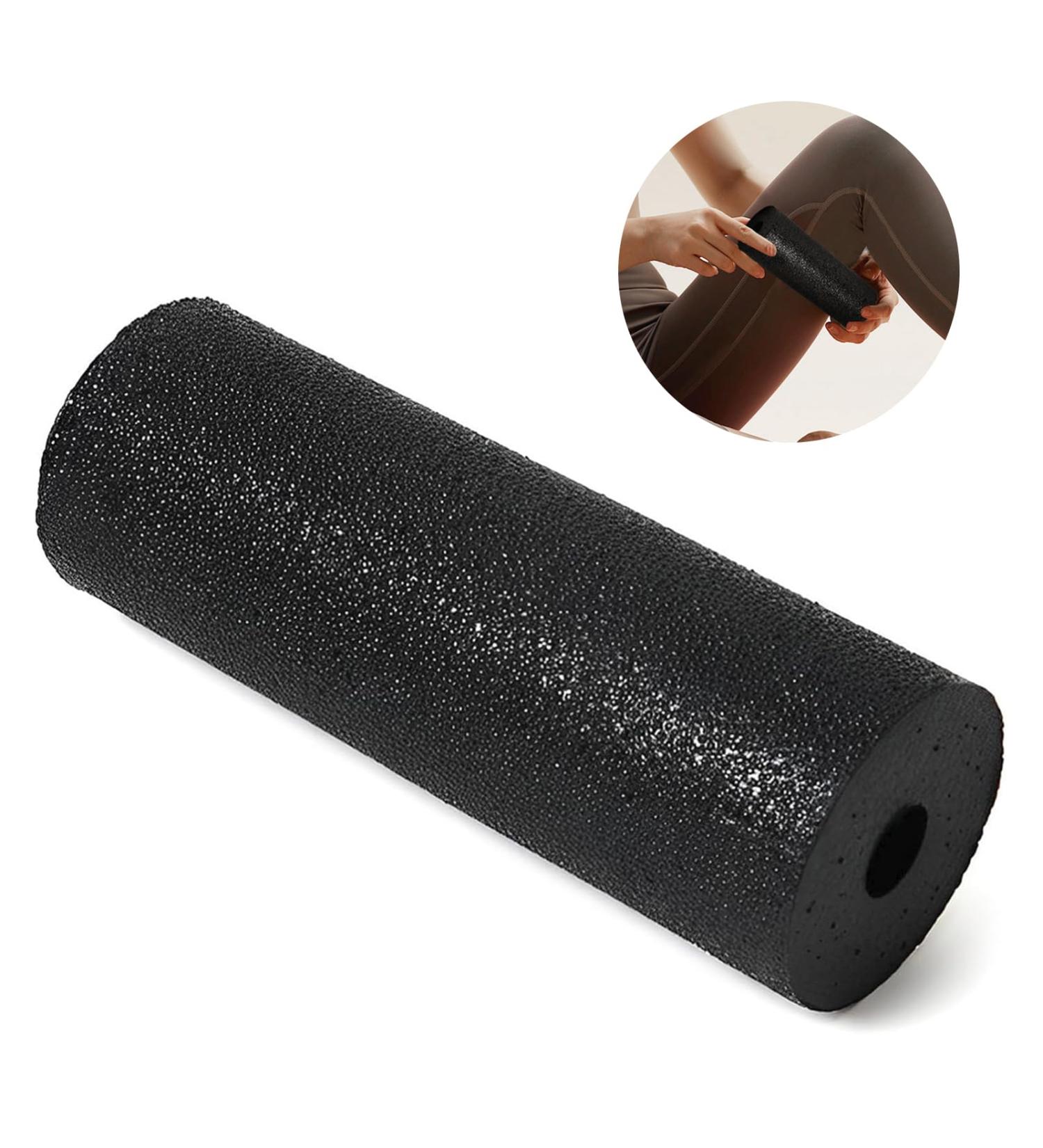 Fascia Roll Mini - Foam Roller for Pain Relief | Self-Massage Foot & Body Roller | Portable Black Fascia Roller for Gym & Travel (1 PC) - Buy Online on GoSupps.com